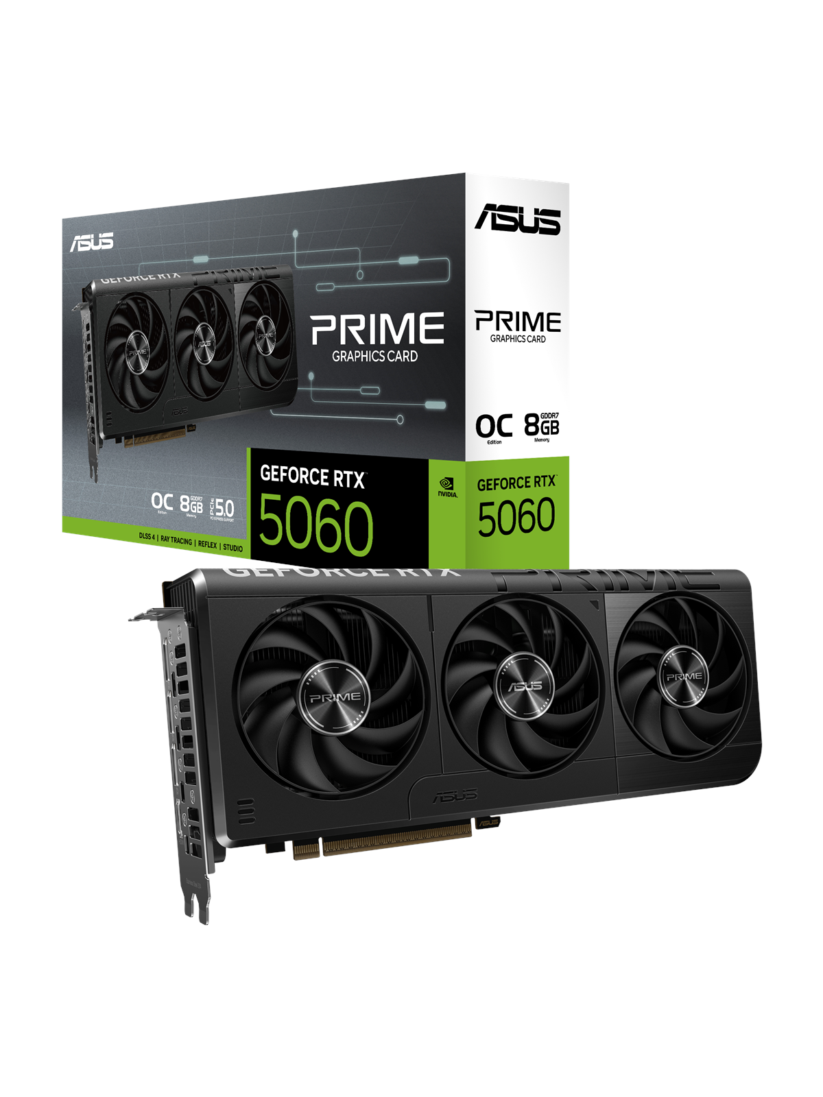 ASUS GeForce RTX 5060 Prime OC - 8GB GDDR7 RAM - Grafikkort, Grafikkort