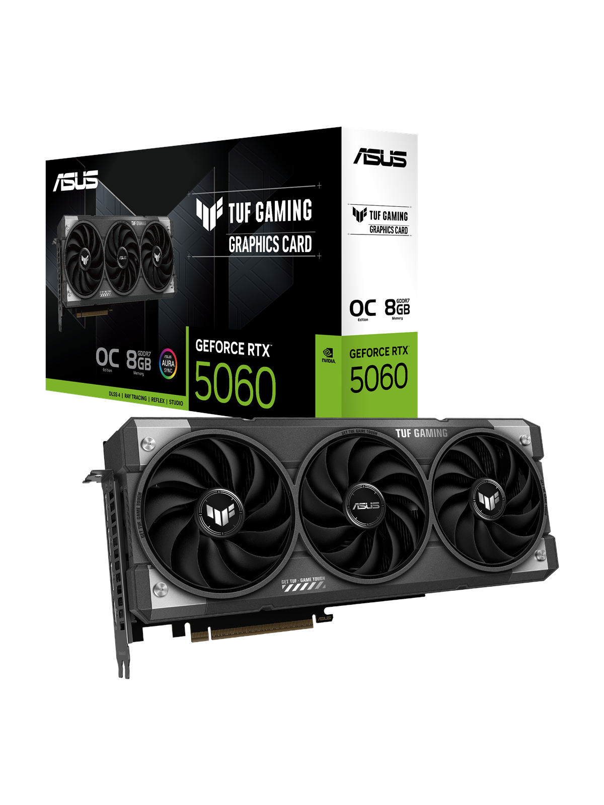 ASUS GeForce RTX 5060 TUF OC - 8GB GDDR7 RAM - Grafikkort, Grafikkort