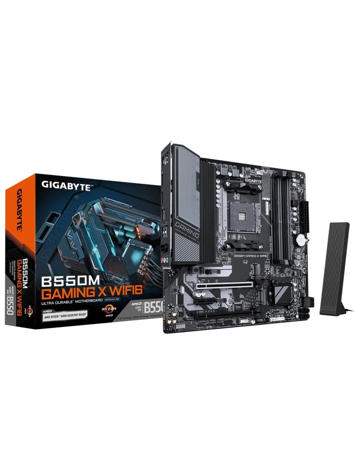 GIGABYTE B550M GAMING X WIFI6 Bundkort - AMD B550 - AMD AM4 socket - DDR4 RAM - Micro-ATX