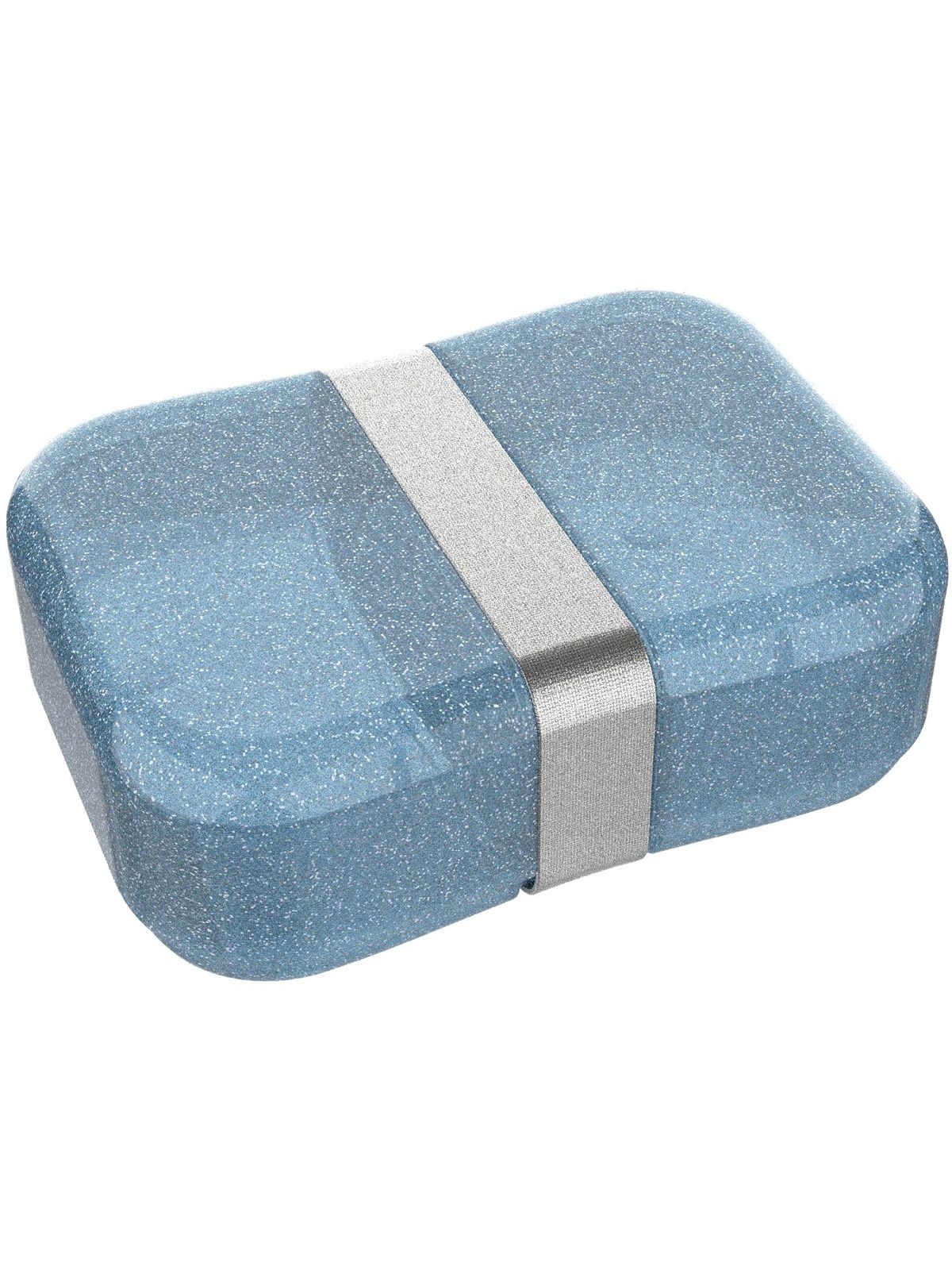 Euromic LUNCH BUDDIES Glitter lunch box w/strap BLUE, Skoletilbehoer