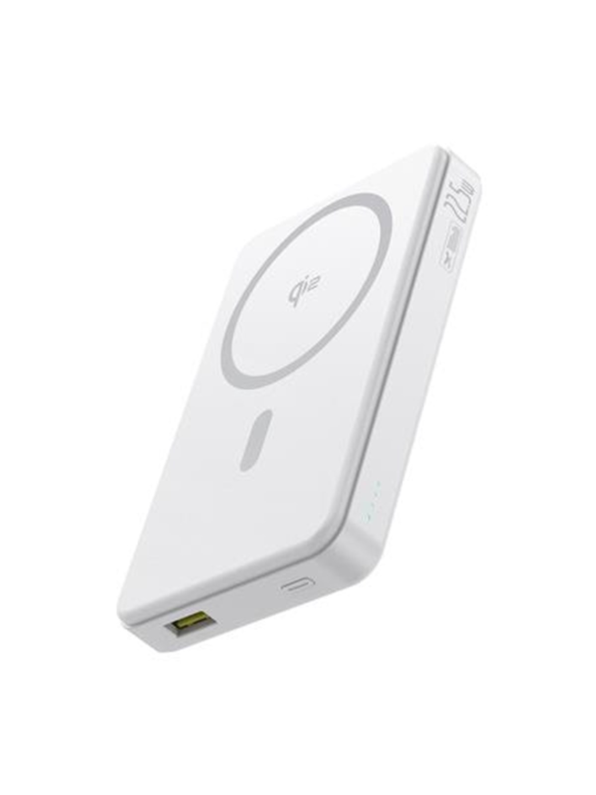 Baseus Airpow2 Qi2 Magnetic 22.5W Powerbank - Hvid - 10000 mAh, Powerbank