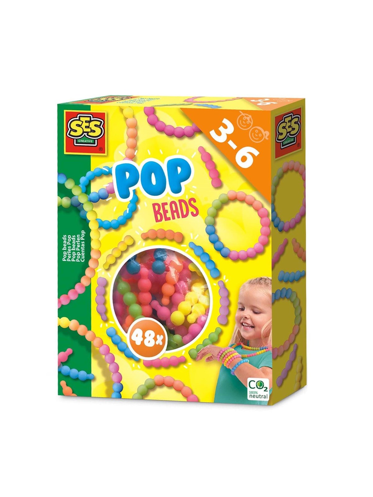 SES Creative Pop Beads, Kreativt Legetøj