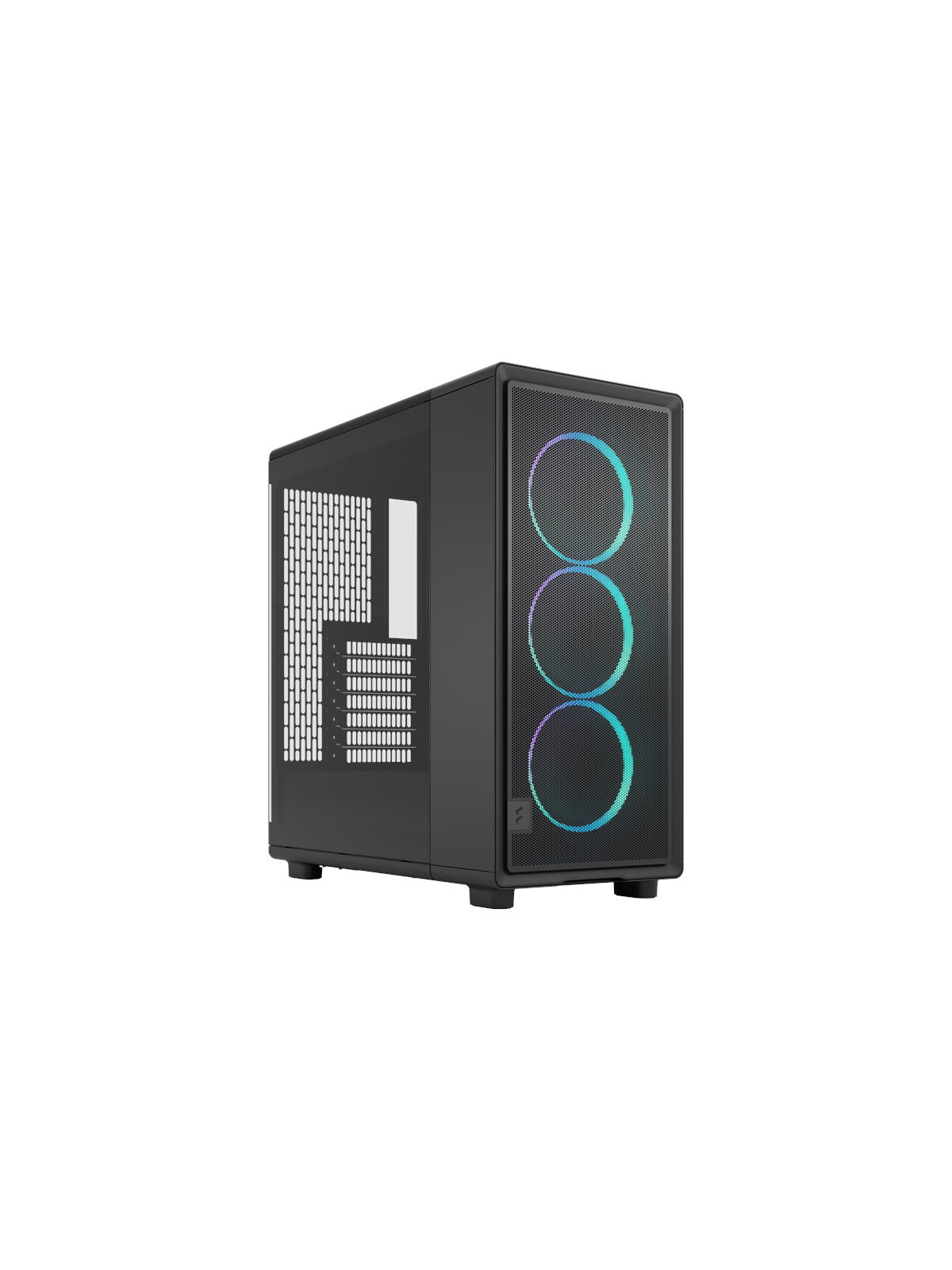 Fractal Design Epoch Black TG RGB - Kabinet - Miditower - Sort, Kabinet