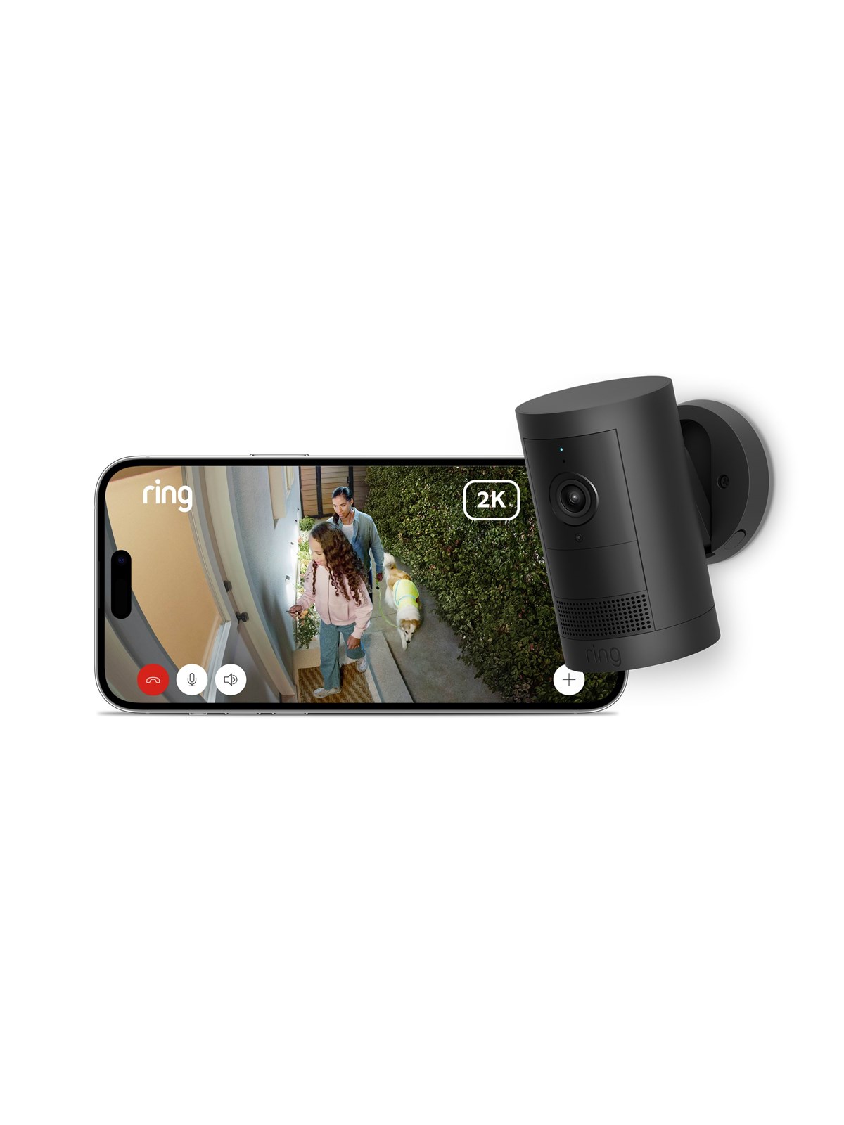 Ring Outdoor Cam Plus Batteri Sort, Smart Home