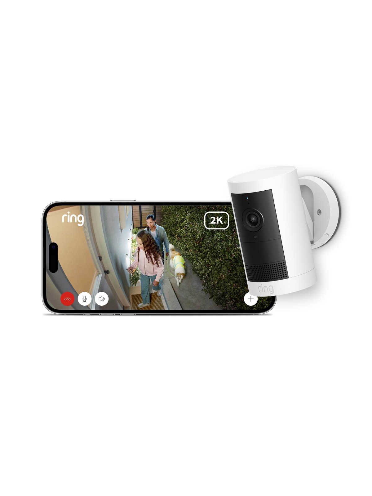 Ring Outdoor Cam Plus Battery White, Smart Home