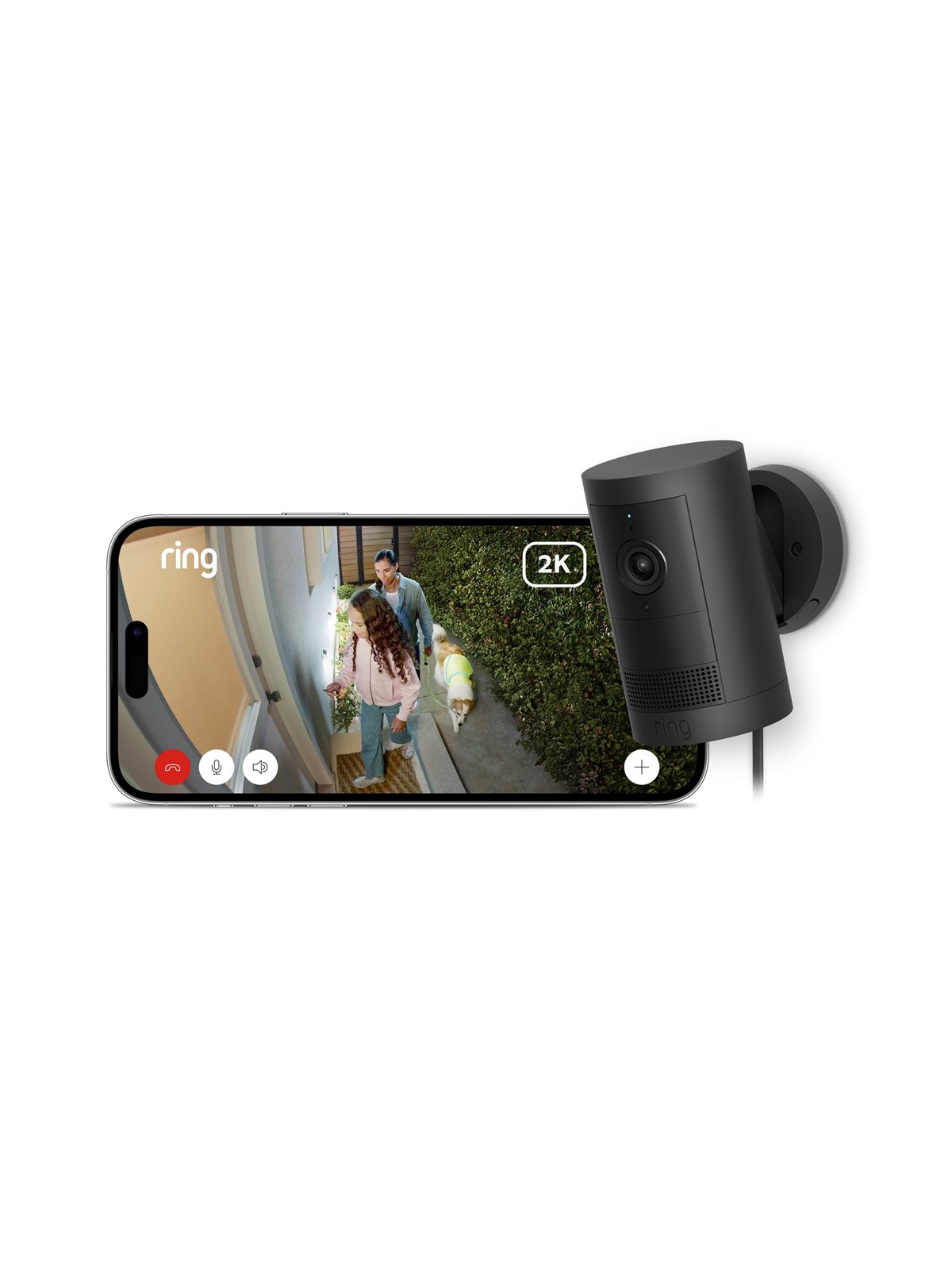 Ring Outdoor Cam Plus Plug-in Black, Smart Home