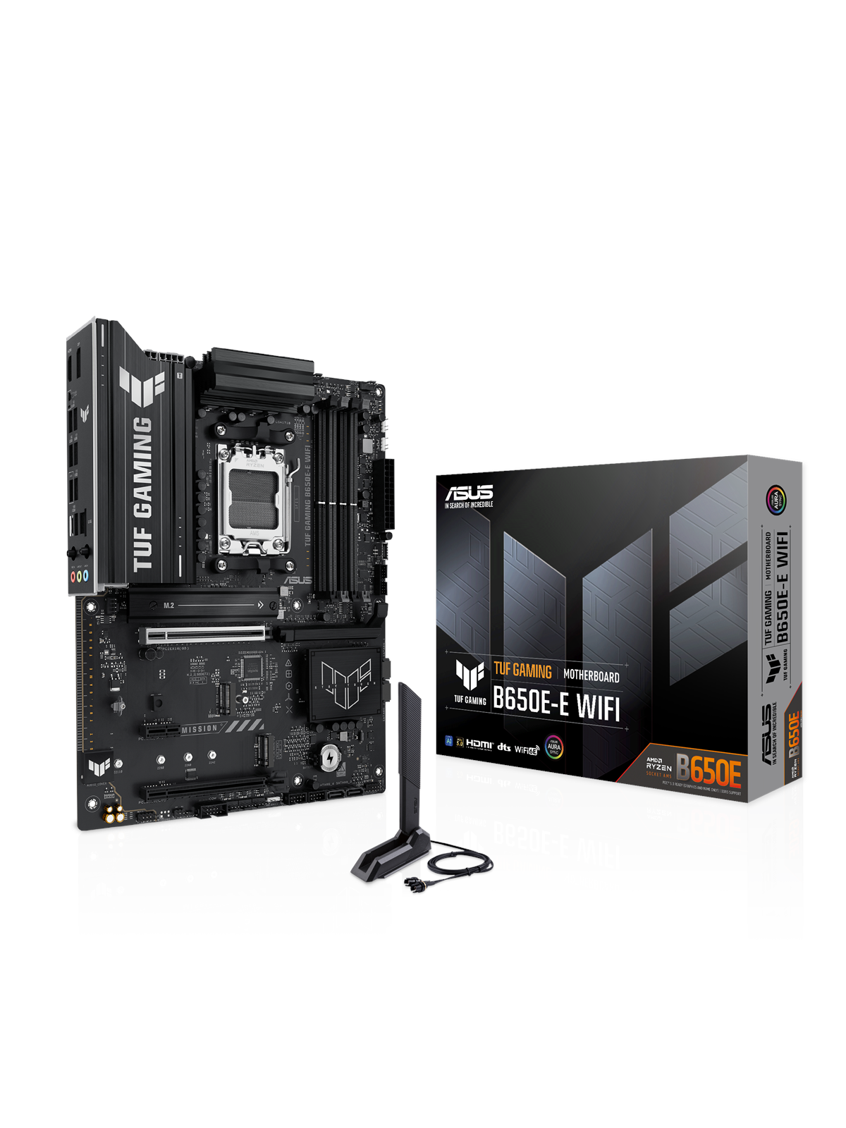 ASUS TUF GAMING B650E-E WIFI Bundkort - AMD B650 - AMD AM5 socket - DDR5 RAM - ATX