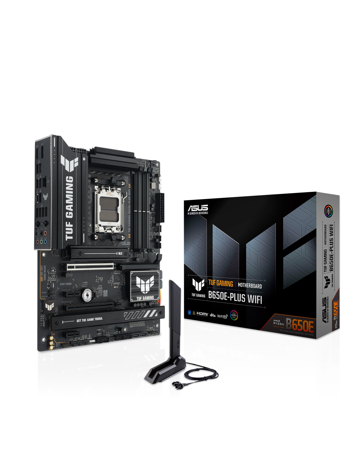 ASUS TUF GAMING B650E-PLUS WIFI Bundkort - AMD B650 - AMD AM5 socket - DDR5 RAM - ATX