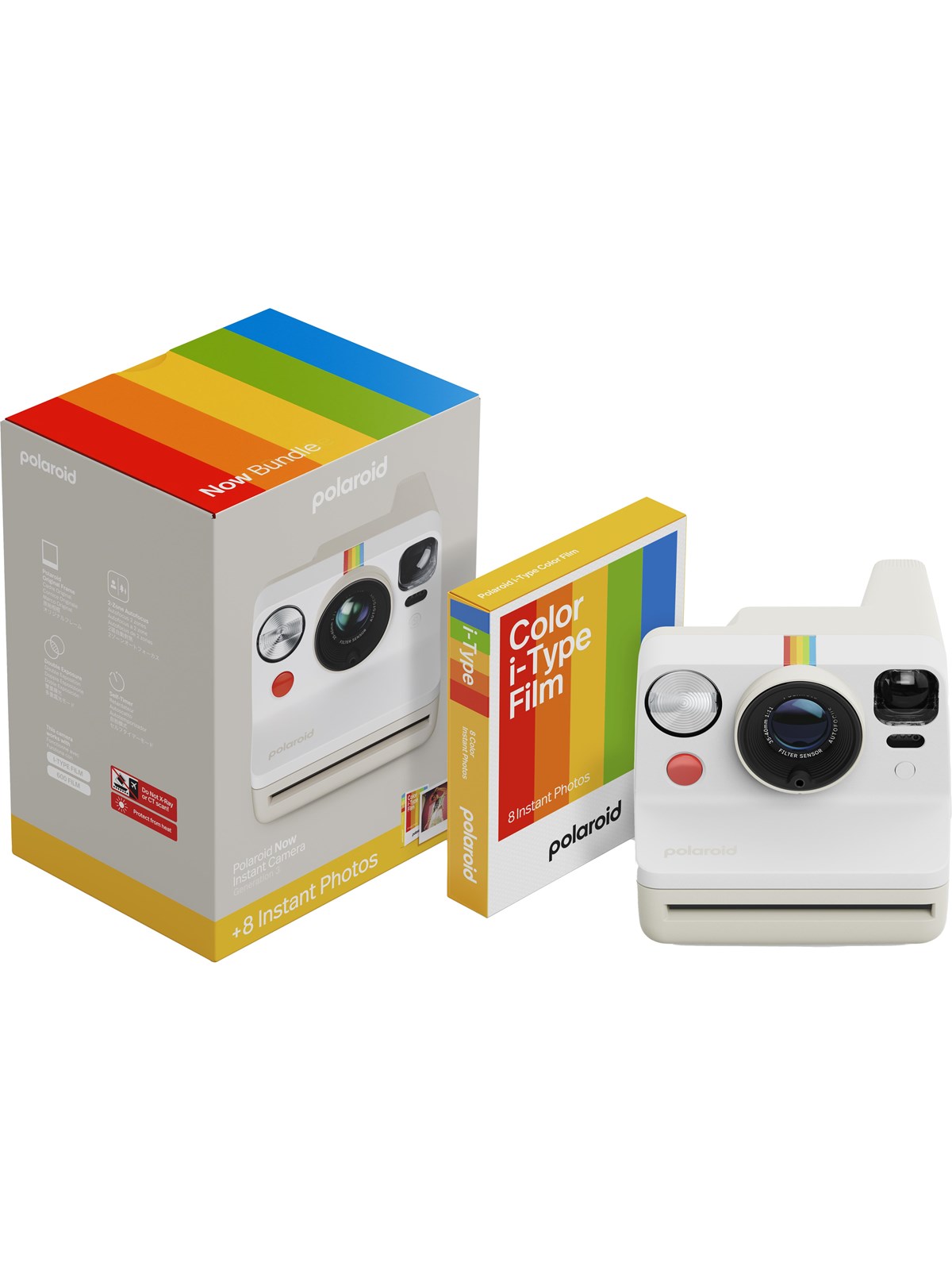 Polaroid Now Gen 3 Everything Box - Pebble White, Kamera