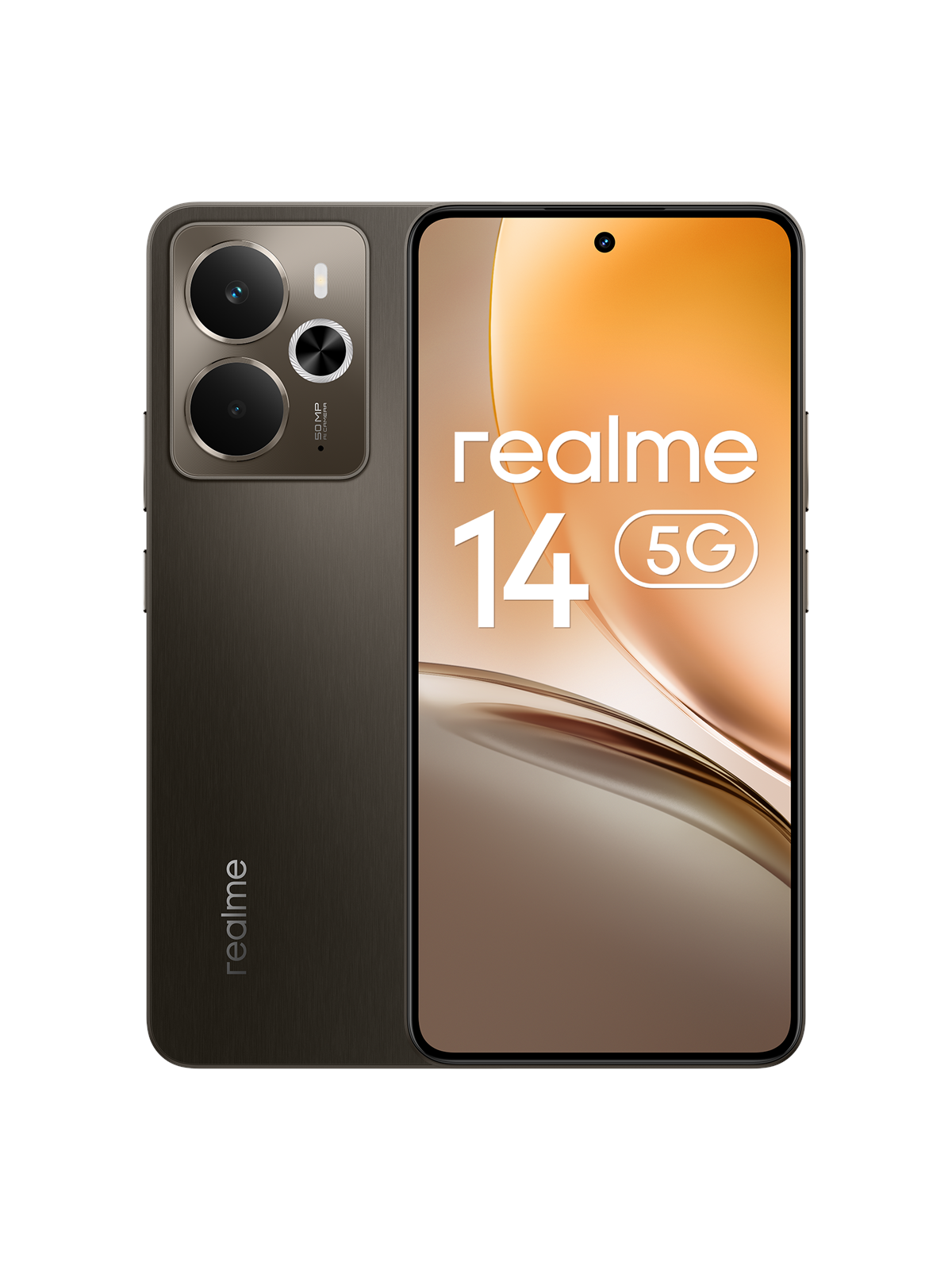realme 14 5G 256GB/12GB - Storm Titanium, Mobiltelefon