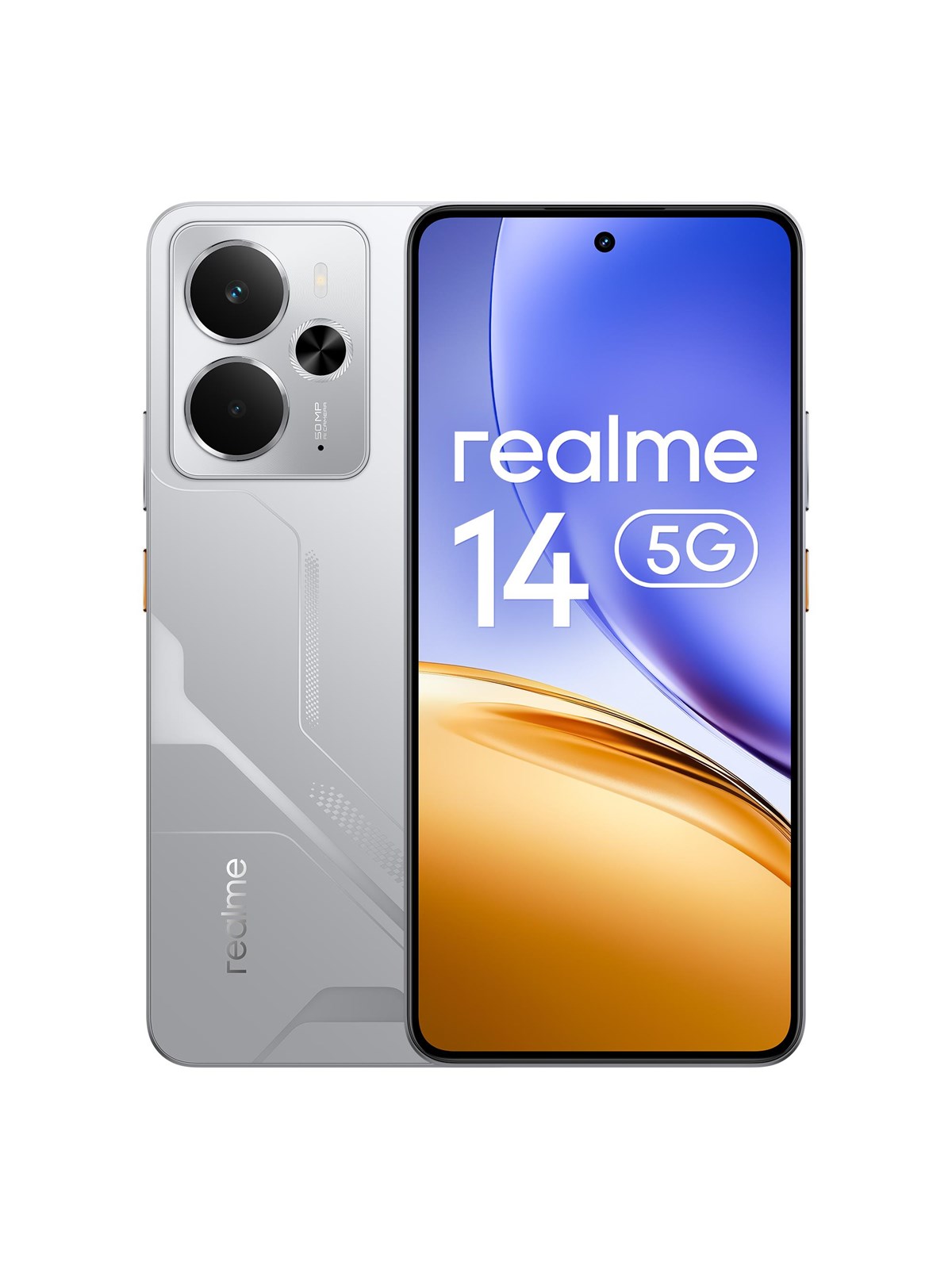 realme 14 5G 256GB/8GB - Mecha Silver, Mobiltelefon