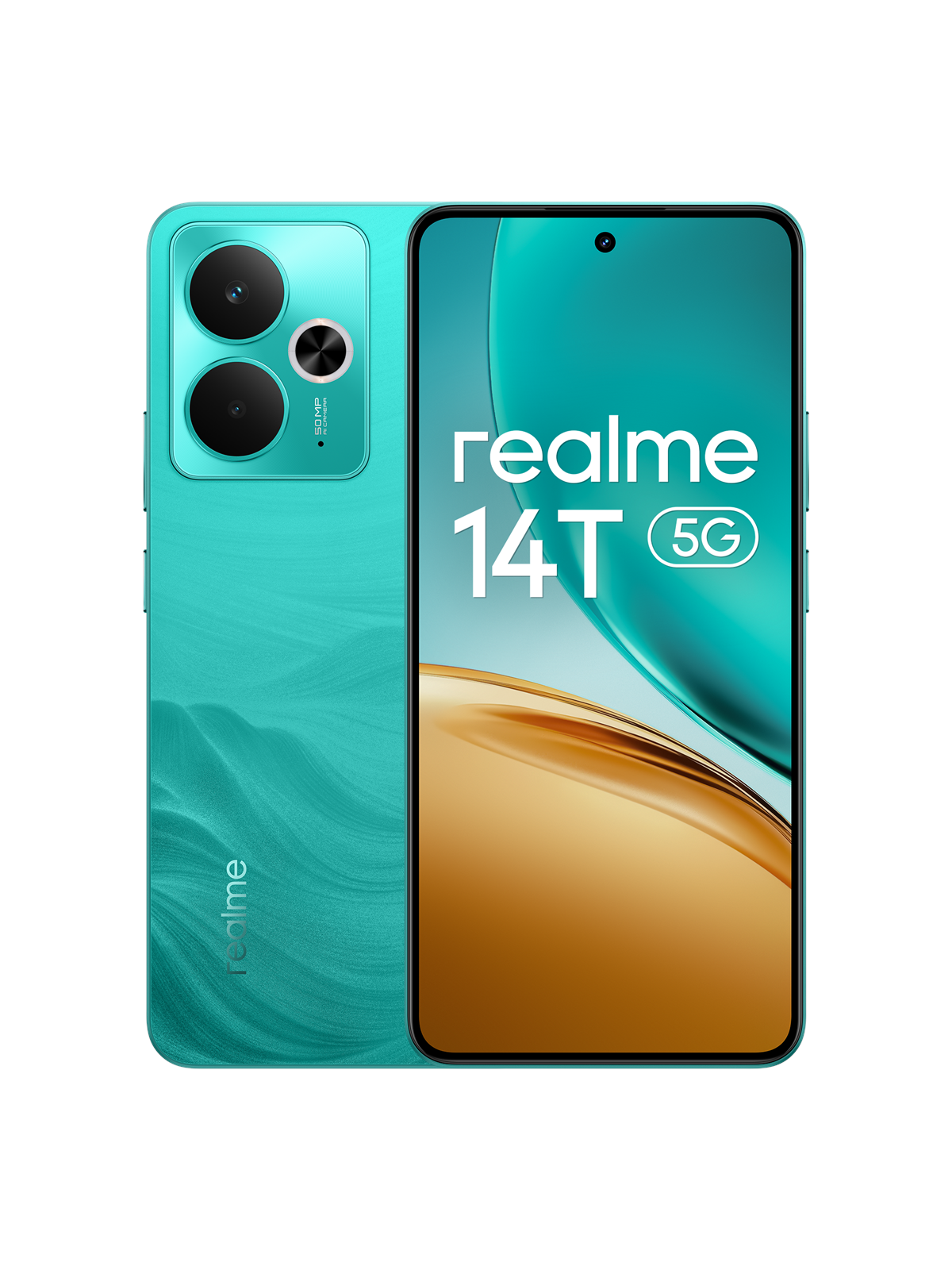 realme 14T 5G 256GB/8GB - Surf Green, Mobiltelefon