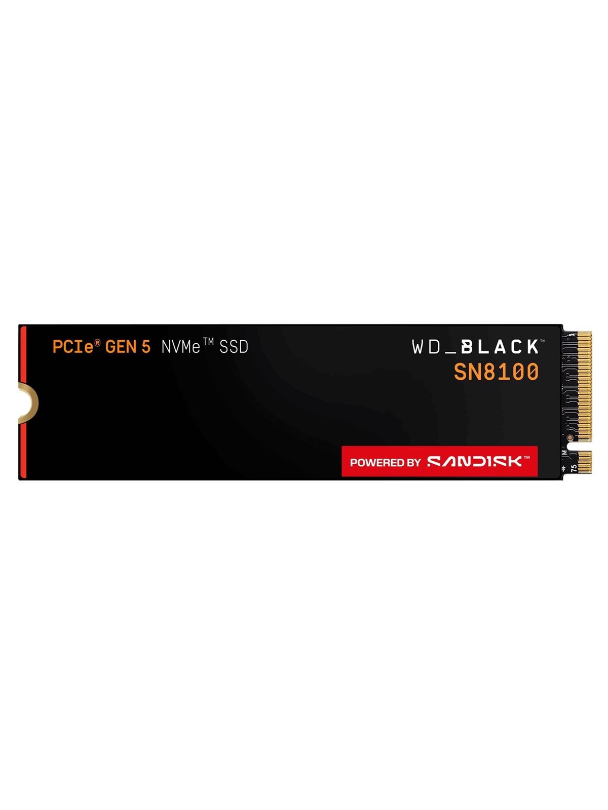 SANDISK WD Black SN8100 SSD - 4TB - M.2 2280 - PCIe 5.0 - Uden køleprofil