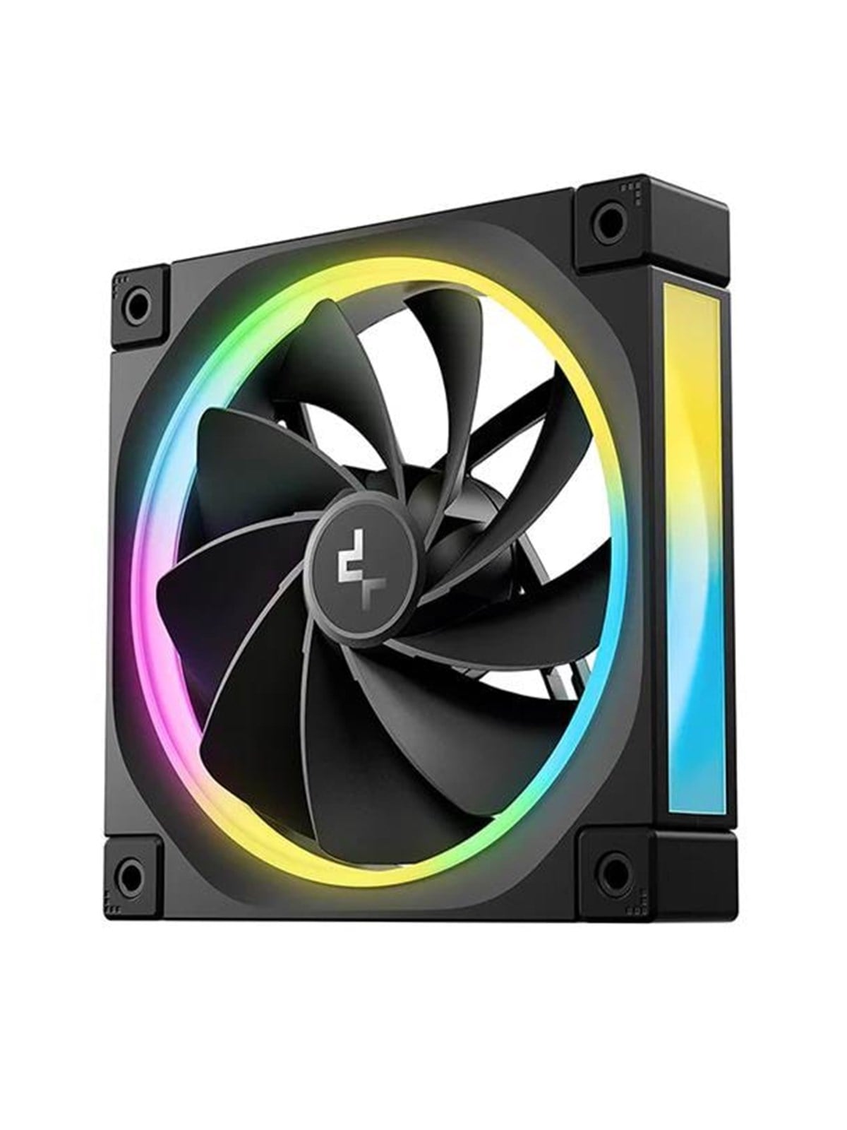 DeepCool FL12R - Kabinet køler - 120mm - Sort med RGB LED lys - 34 dBA, Kabinetkøler
