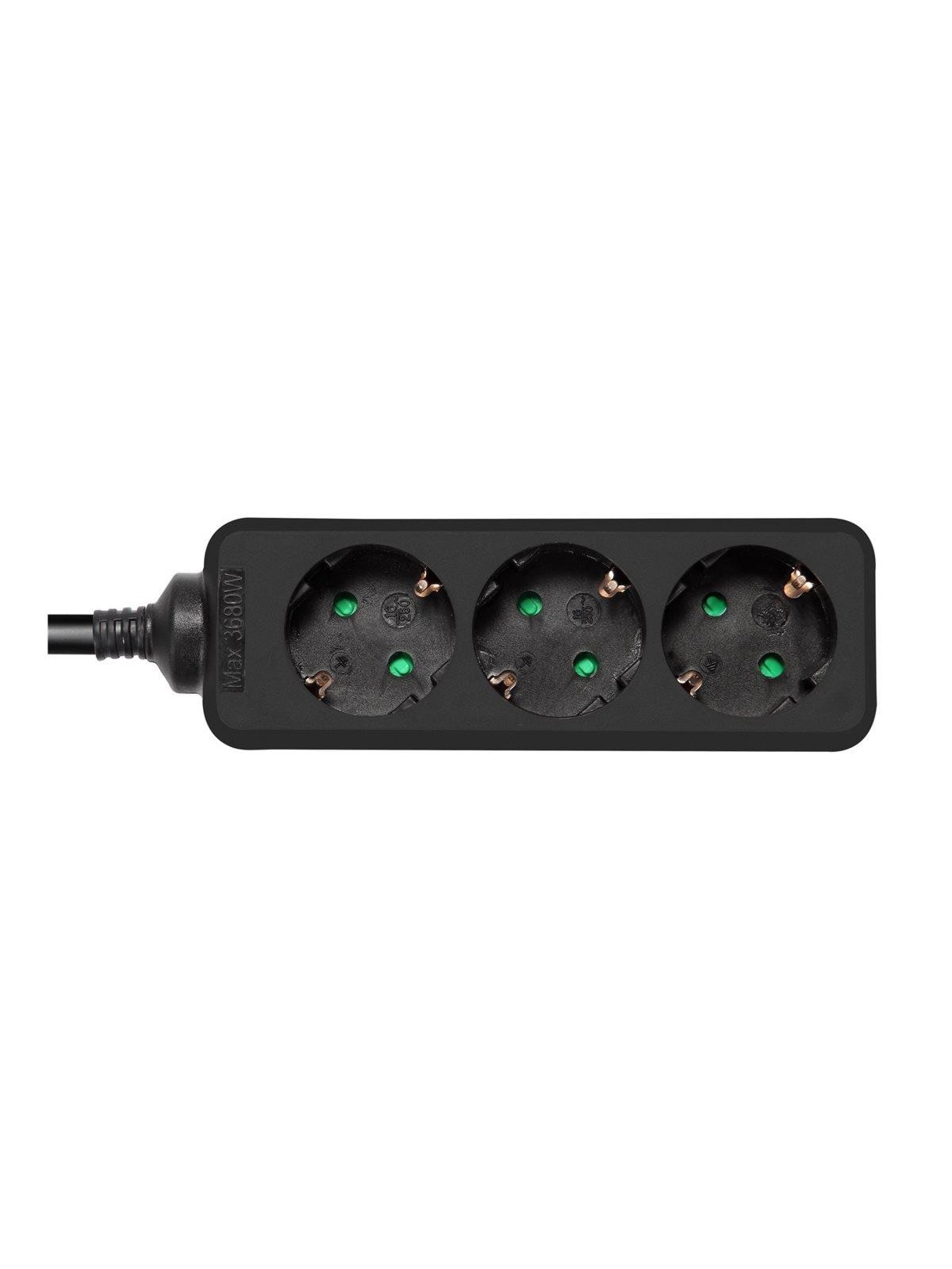 Deltaco Power Strip - 1.5 m, Strømkabel