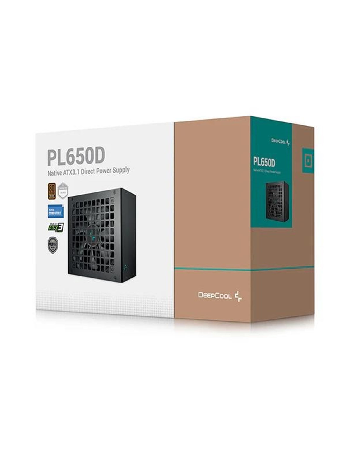 DeepCool PL650D Strømforsyning - 650 Watt - 120 mm - ATX 3.0 - 80 Plus Bronze certified