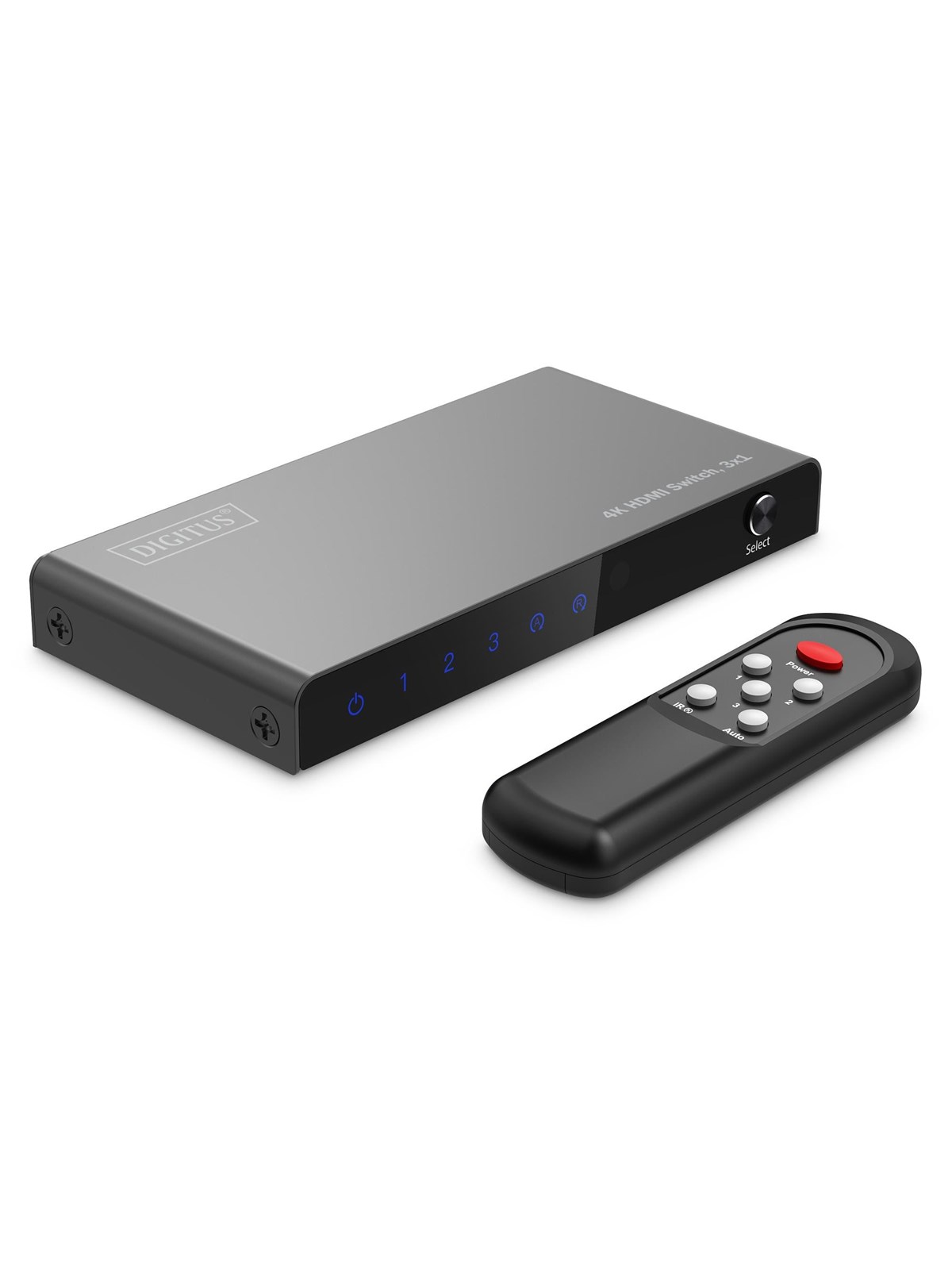 DIGITUS 3x1 4K HDMI Switch, Hdmi Splitter