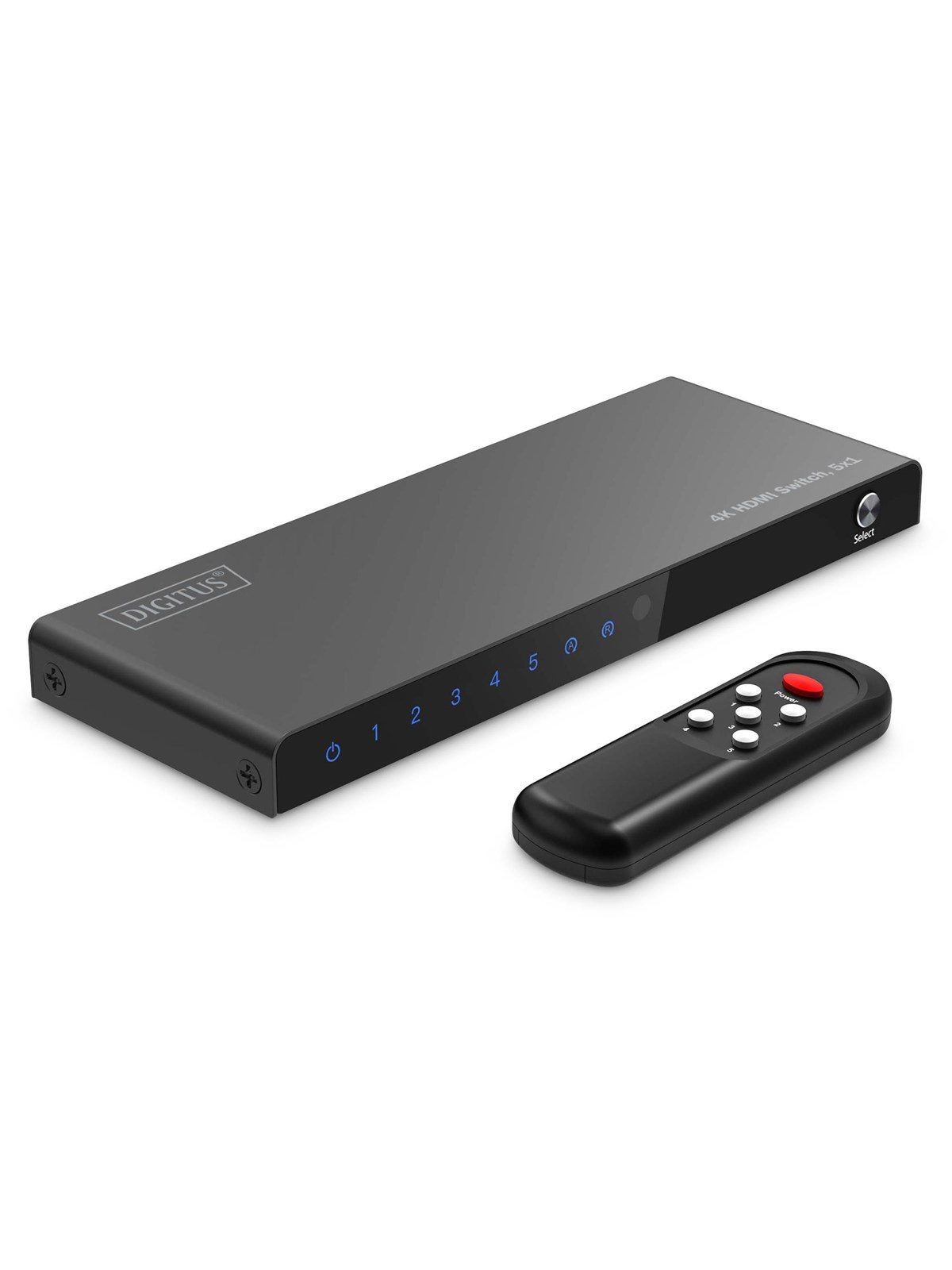 DIGITUS 5x1 4K HDMI Switch, Hdmi Splitter