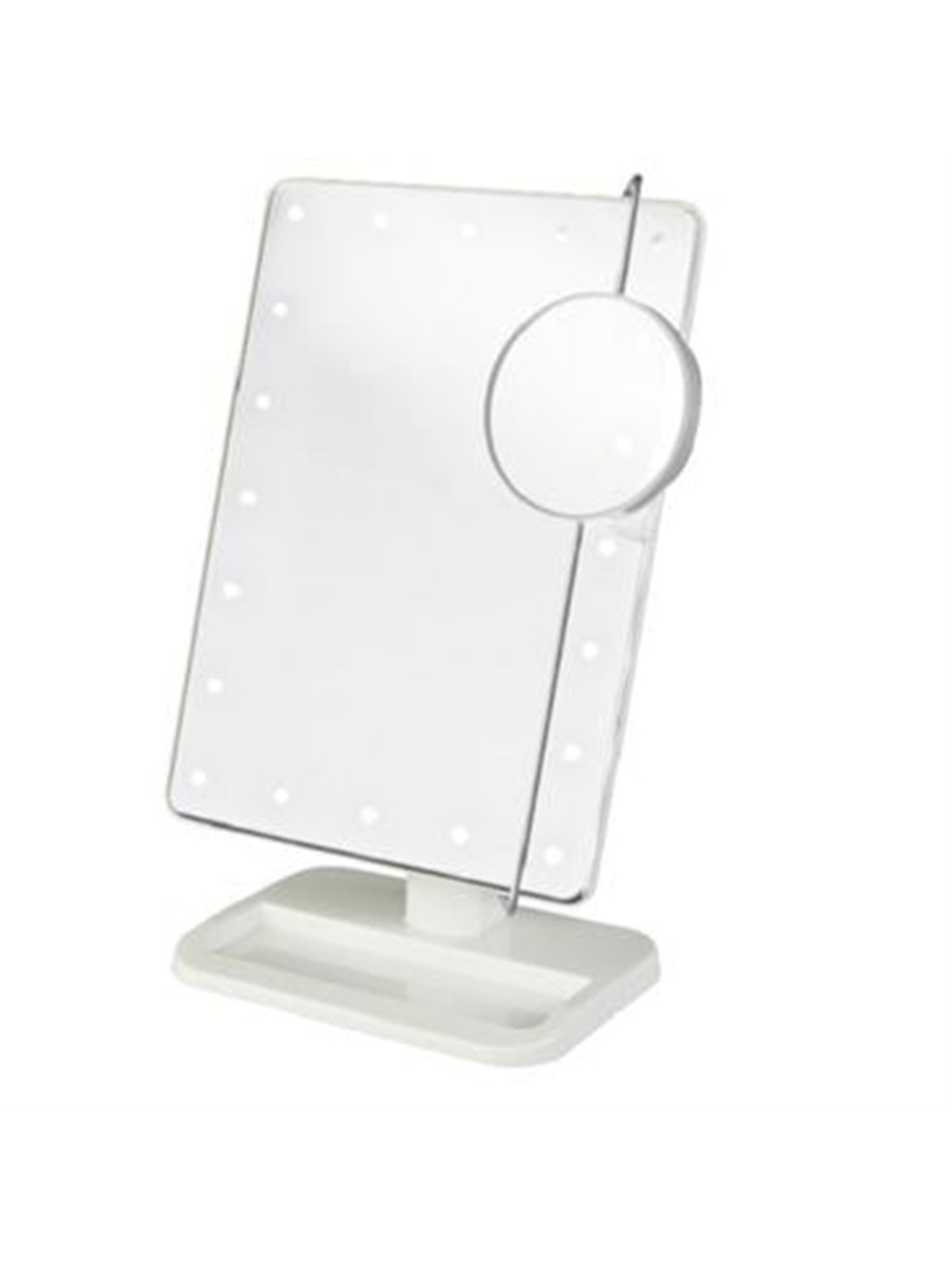 UNIQ Hollywood Makeup Mirror with light and 10x magnification White, Makeupspejl