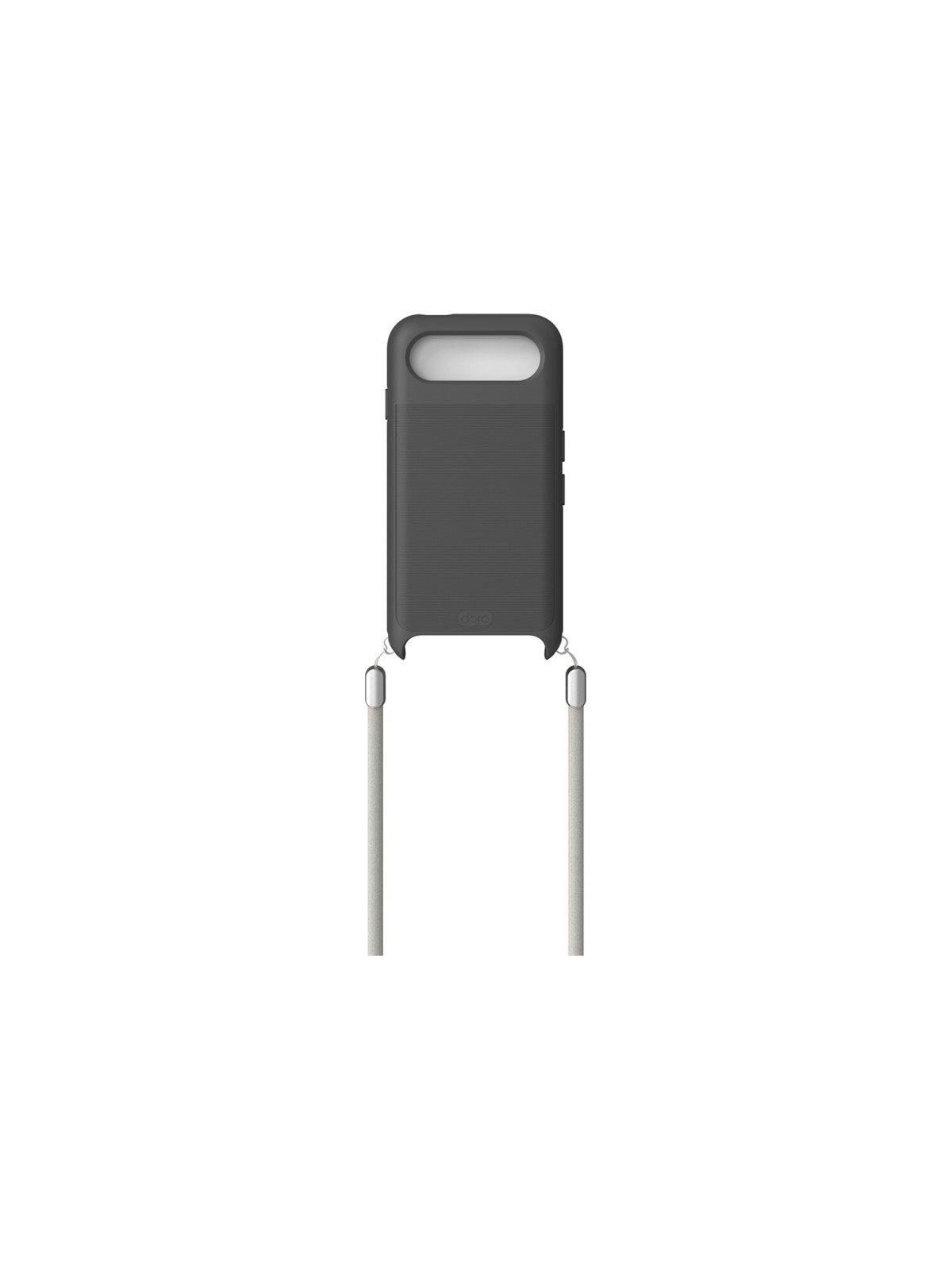 Doro Aurora A21 - TPU Case - Graphite Strap, Mobilcover