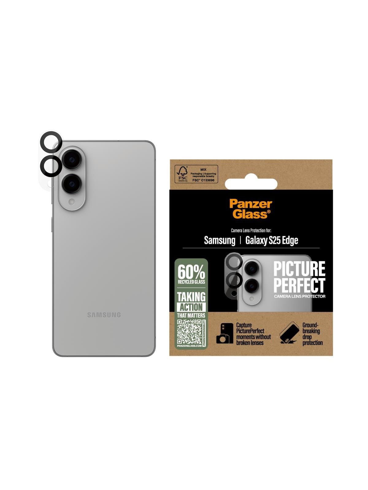 PanzerGlass PicturePerfect Camera Lens Protector Samsung S25 Edge, Beskyttelsesglas