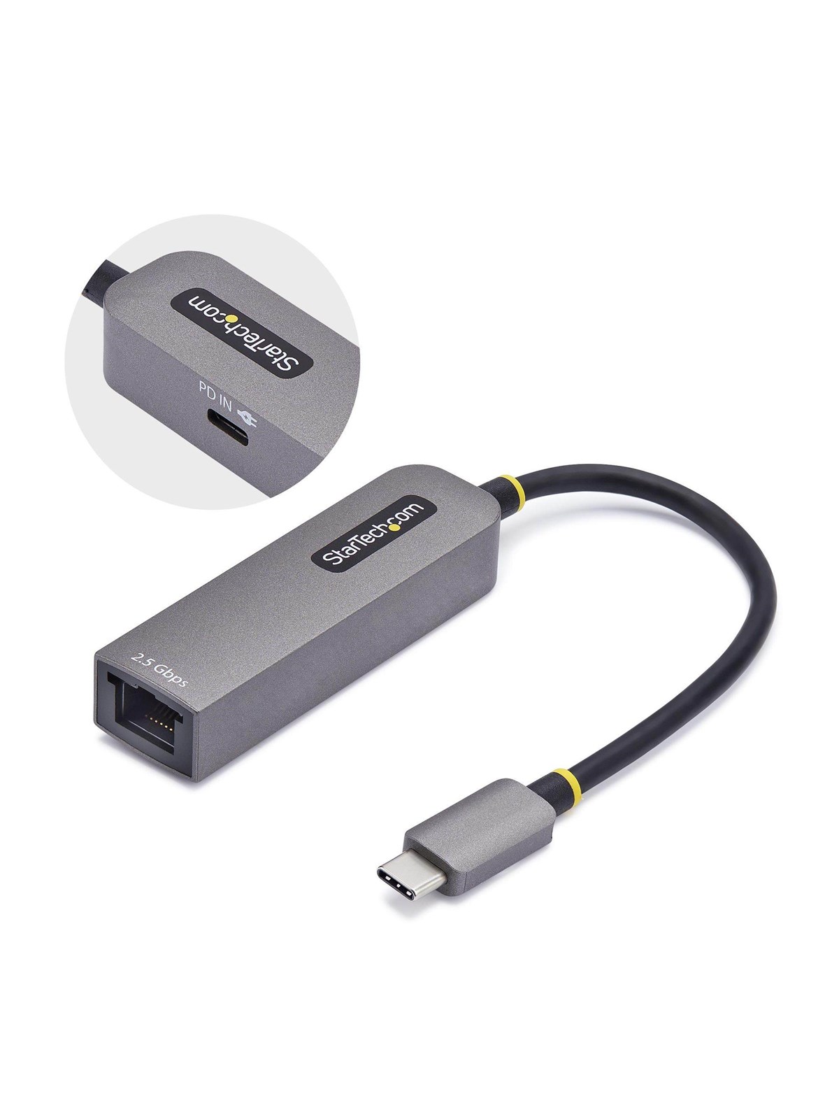 StarTech.com 2.5GbE USB-C to Ethernet Adapter - network adapter - USB-C 3.2 Gen 1 / Thunderbolt 3 - 10M/100M/1G/2.5 Gigabit Ethernet + USB-C 3.2 Gen 1