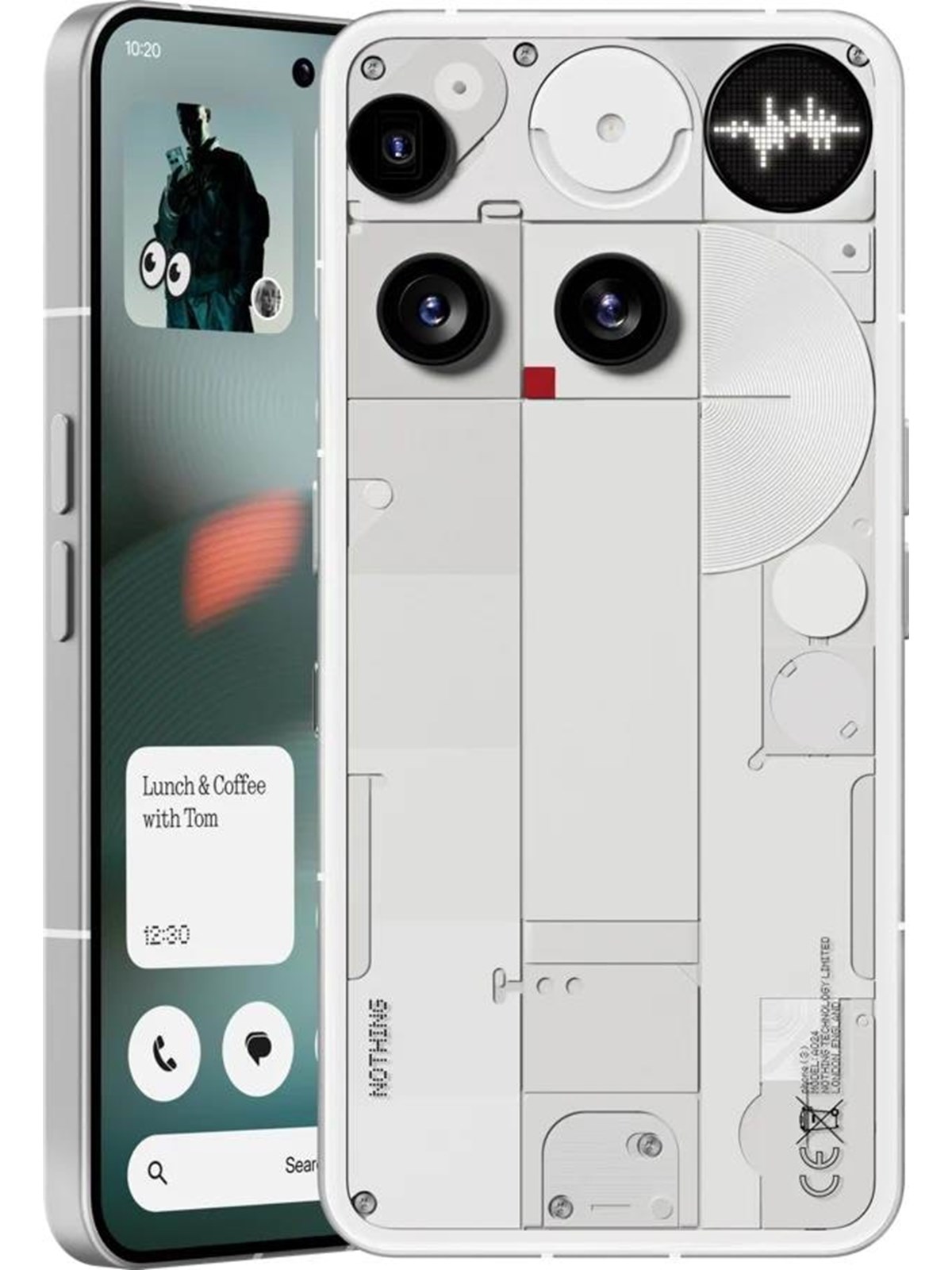 Nothing Phone (3) 256GB/12GB - White, Mobiltelefon