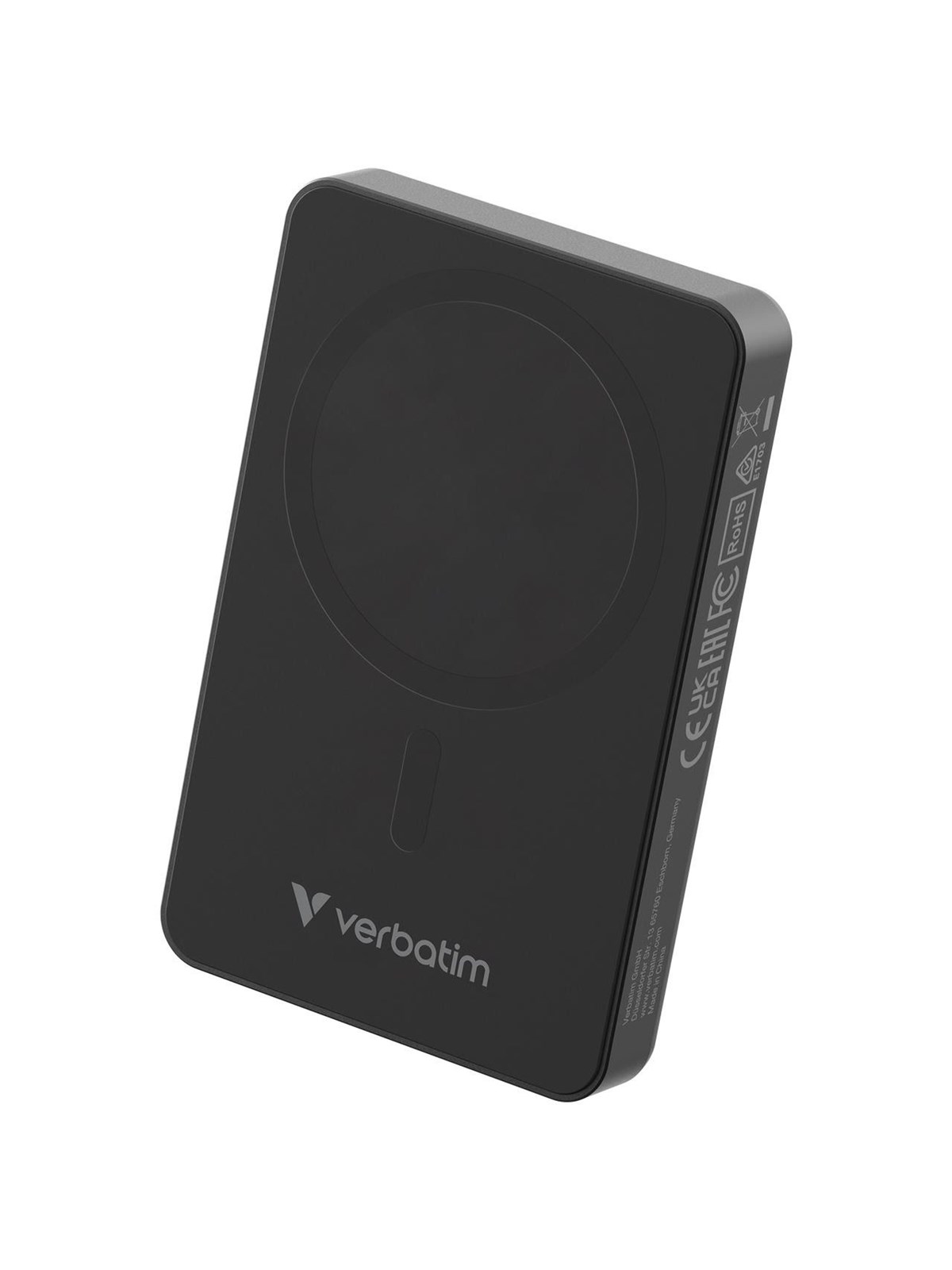 Verbatim Charge ́n ́ Go Power Bank Mag Wireless - 10000 mAh Powerbank - Sort - 10000 mAh