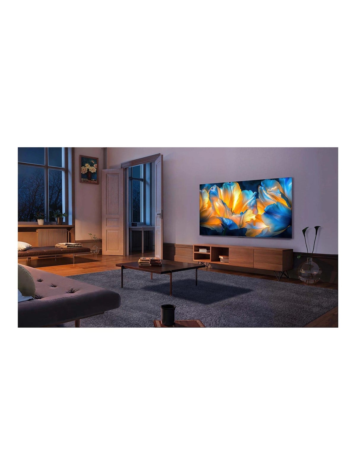 TCL 55" Fladskærms TV LED 4K 55C6K, Fjernsyn