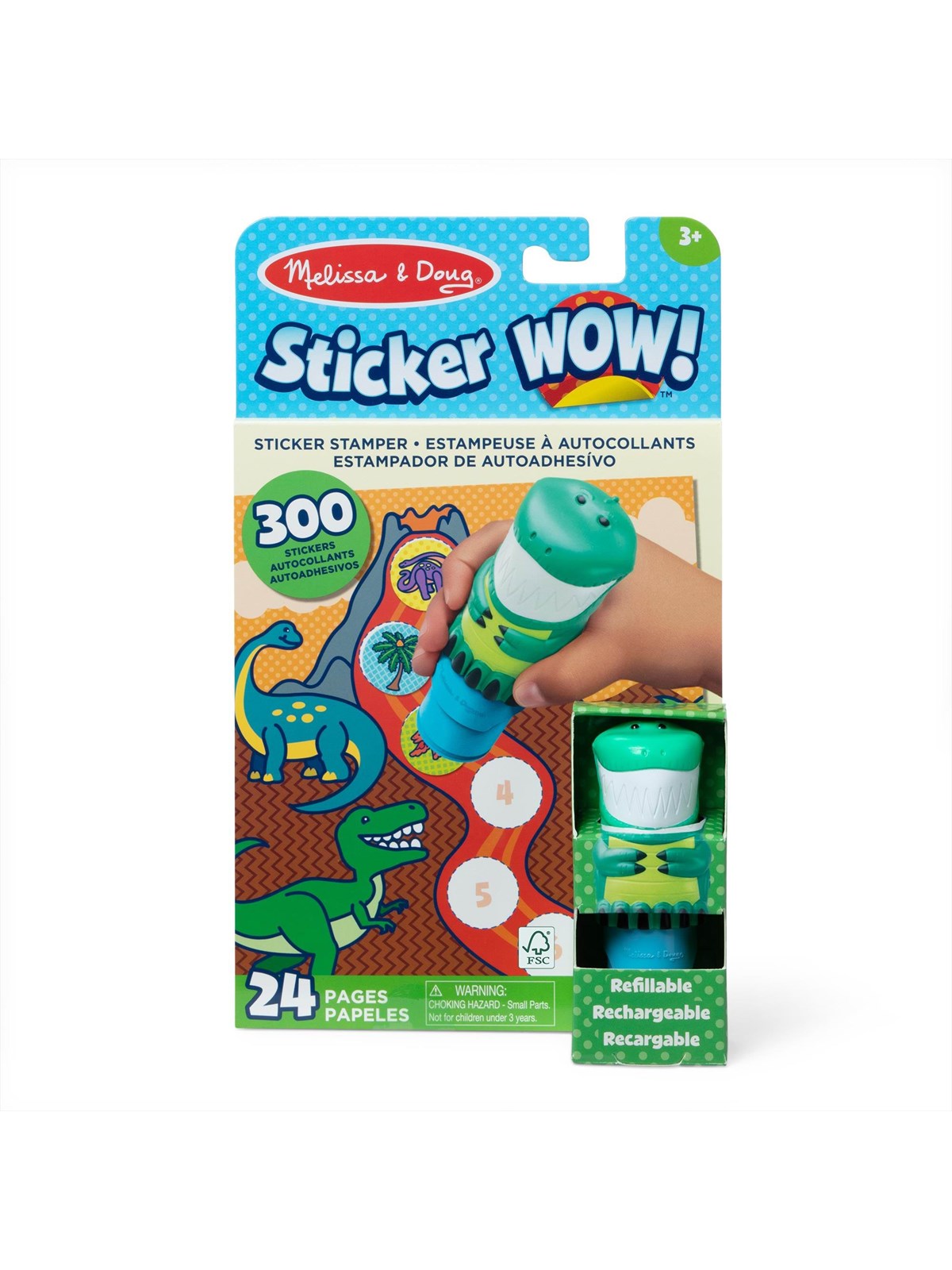 Melissa & Doug Sticker WOW! Dinosaur, Kreativt Legetøj