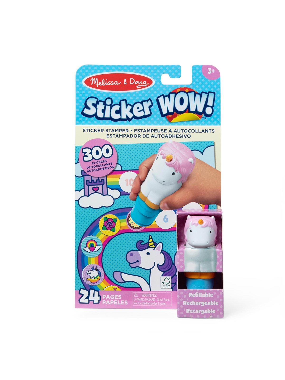Melissa & Doug Sticker WOW! Unicorn, Kreativt Legetøj