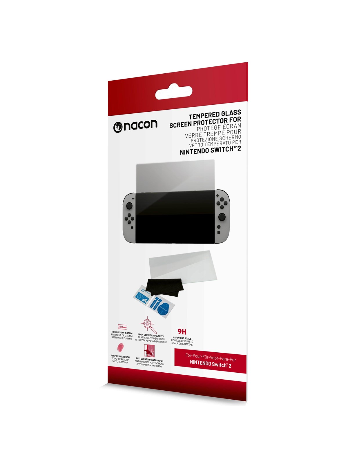 NACON Tempered Glass - Miscellaneous Skærmbeskytter - Nintendo Switch 2