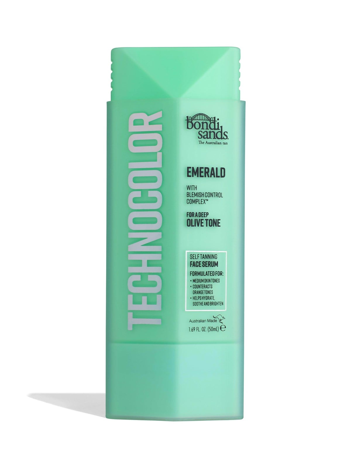 Bondi Sands Technocolor Emerald Face Self Tan Serum - Emerald 30 ml, Kropspleje
