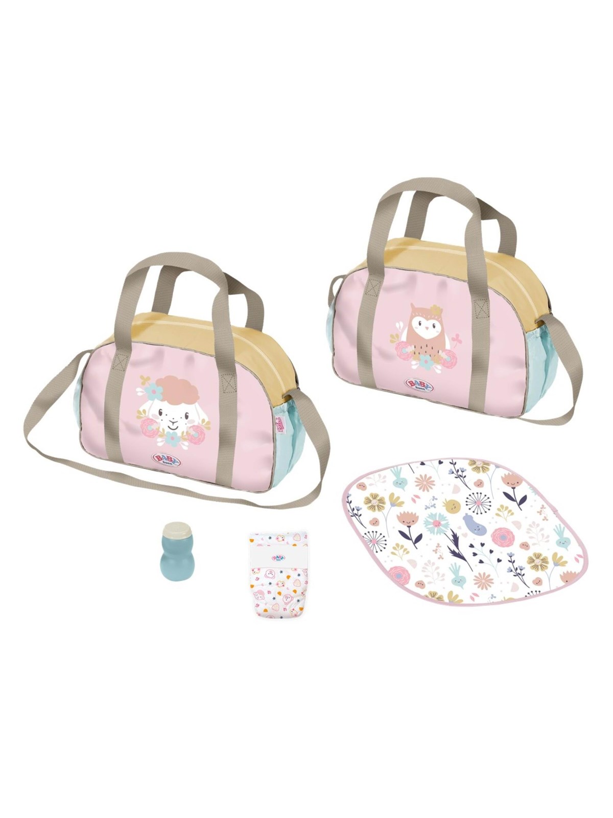 Baby Born Changing Bag Flower, Dukker Og Dukketilbehoer