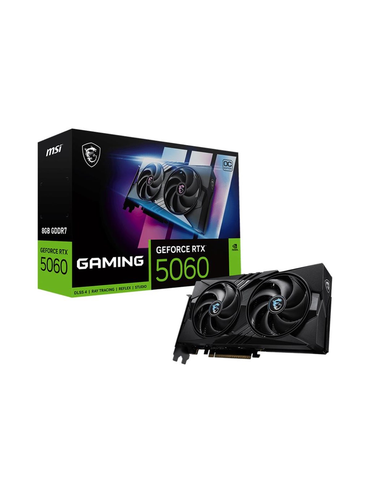 MSI GeForce RTX 5060 GAMING OC - 8GB GDDR7 RAM - Grafikkort, Grafikkort