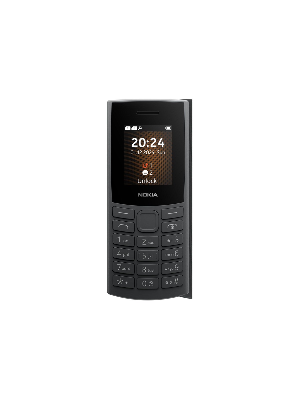 Nokia 105 4G 2nd Edition - Charcoal, Mobiltelefon