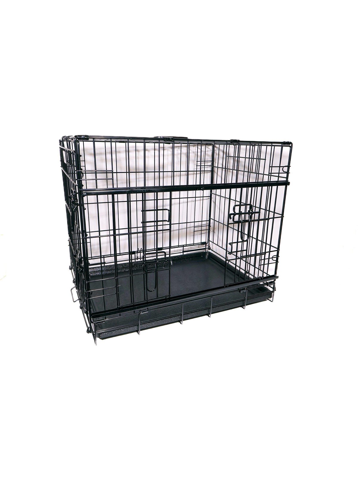 Active Canis - Premium Slidingdoor Cage - Black - 61 x 46 x 51, Hundeudstyr