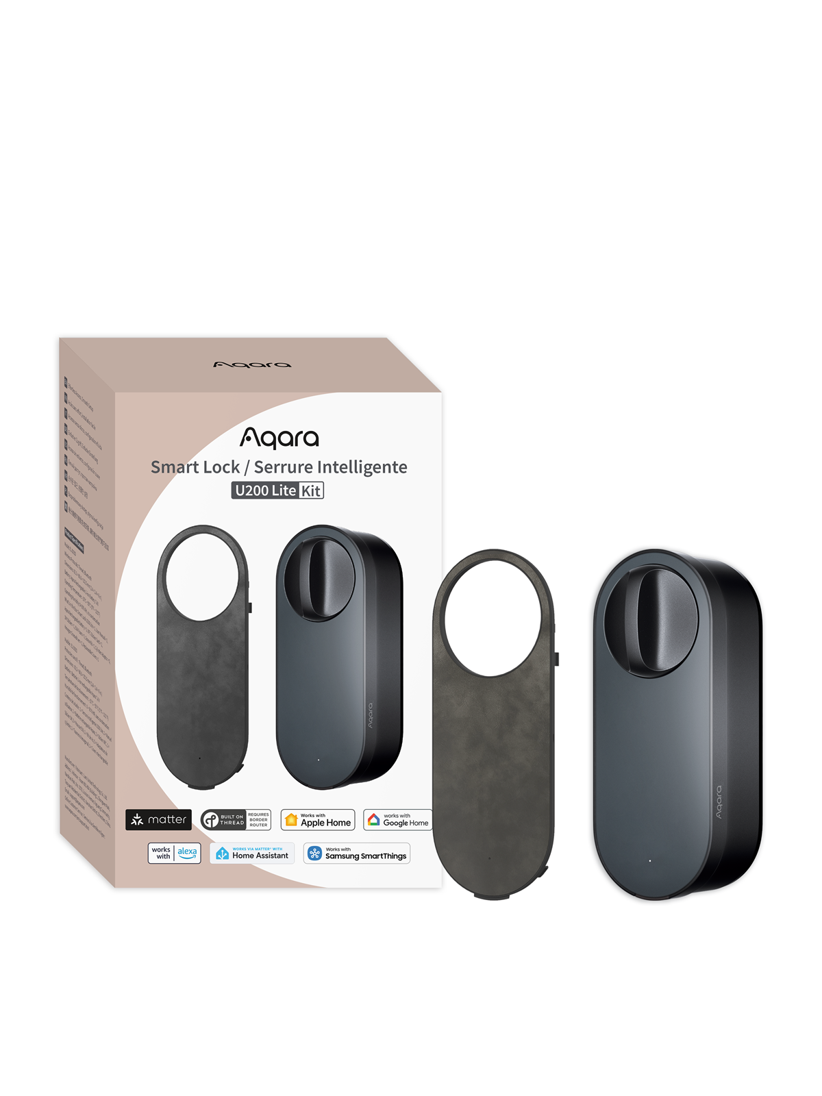 Aqara Smart Lock U200 Lite Kit - Sort, Smart Home