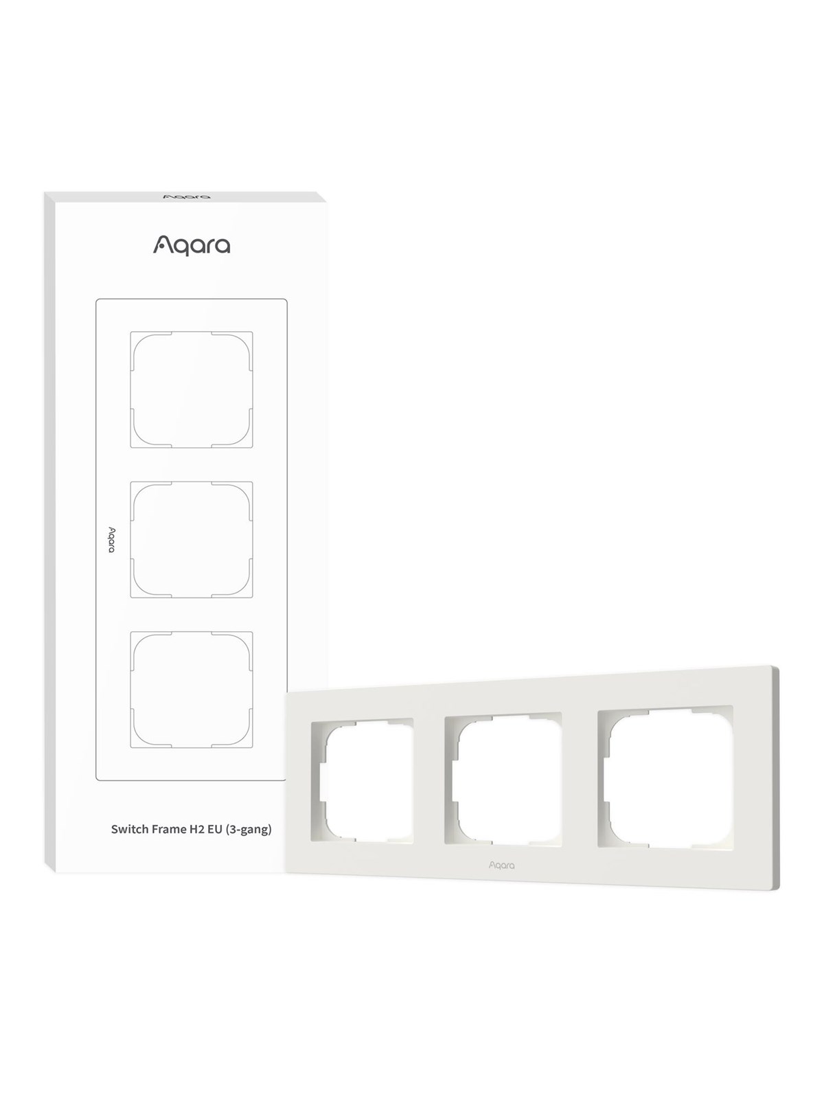 Aqara Switch Frame H2 EU White (3-gang), Smart Home
