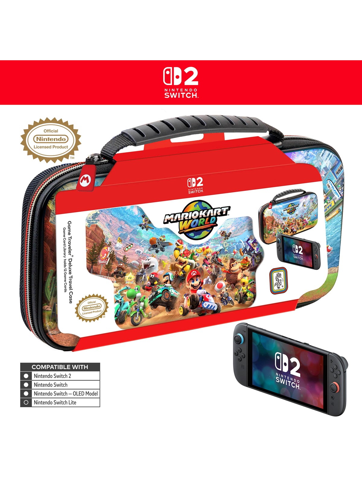 Nintendo NS2 Deluxe Travel Case NS212 (Mario Kart World) - Taske - Nintendo Switch 2
