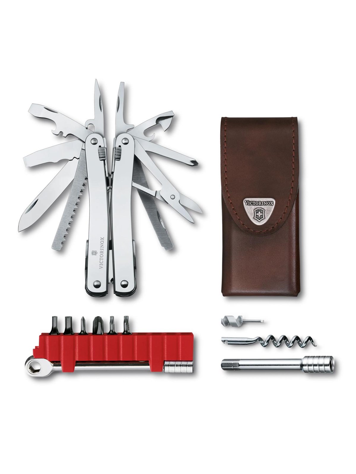 Victorinox Swiss Tool Spirit X Plus Ratchet (Leather), Multiværktøj