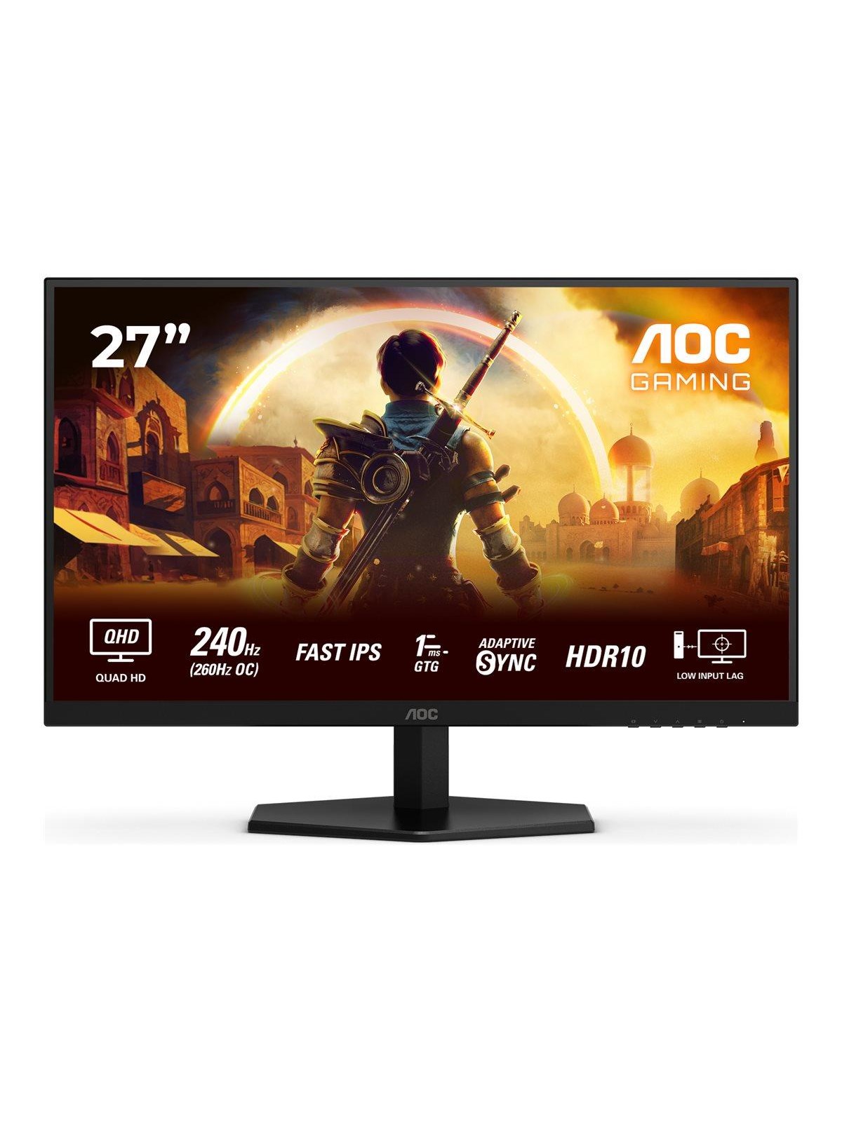27" AOC Q27G42ZE - 2560x1440 (QHD) - 240Hz - IPS, Computerskærm