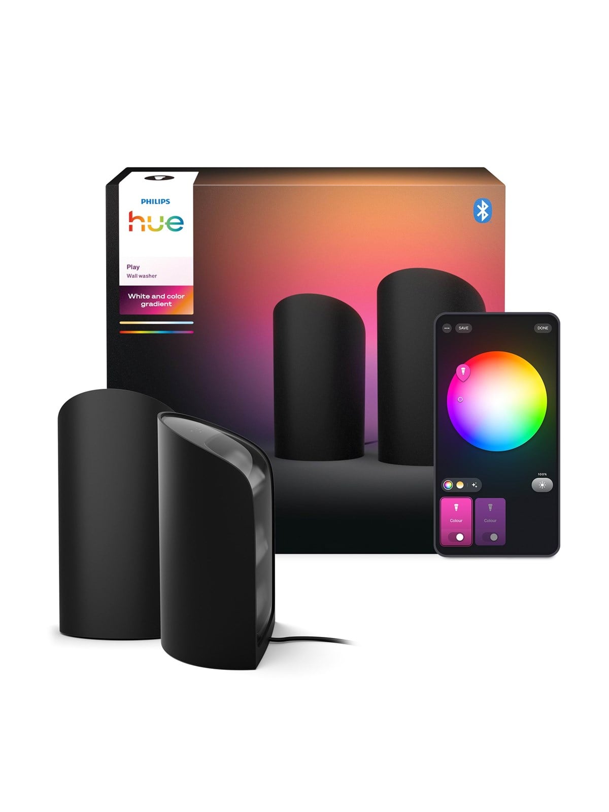 Philips Hue Play wall washer black 2-pack, Smart Home