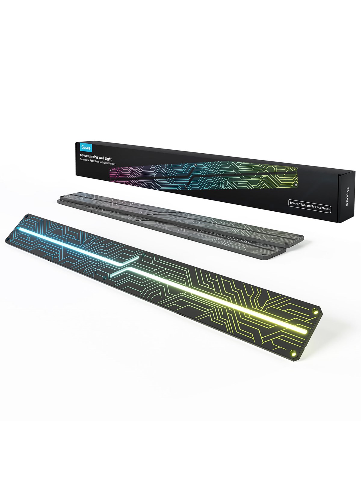 Govee Gaming Wall lightSwappable Faceplates with, Smart Home