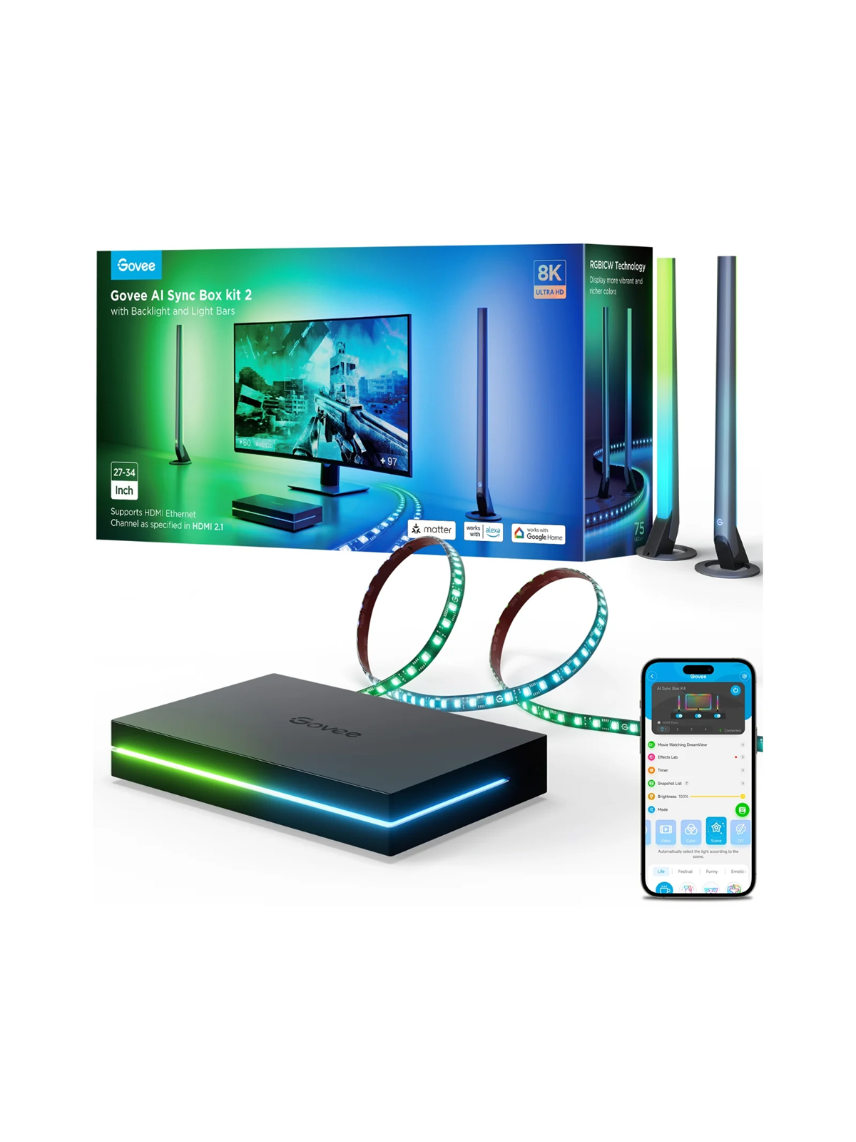Govee AI Sync Box Kit 2, Smart Home