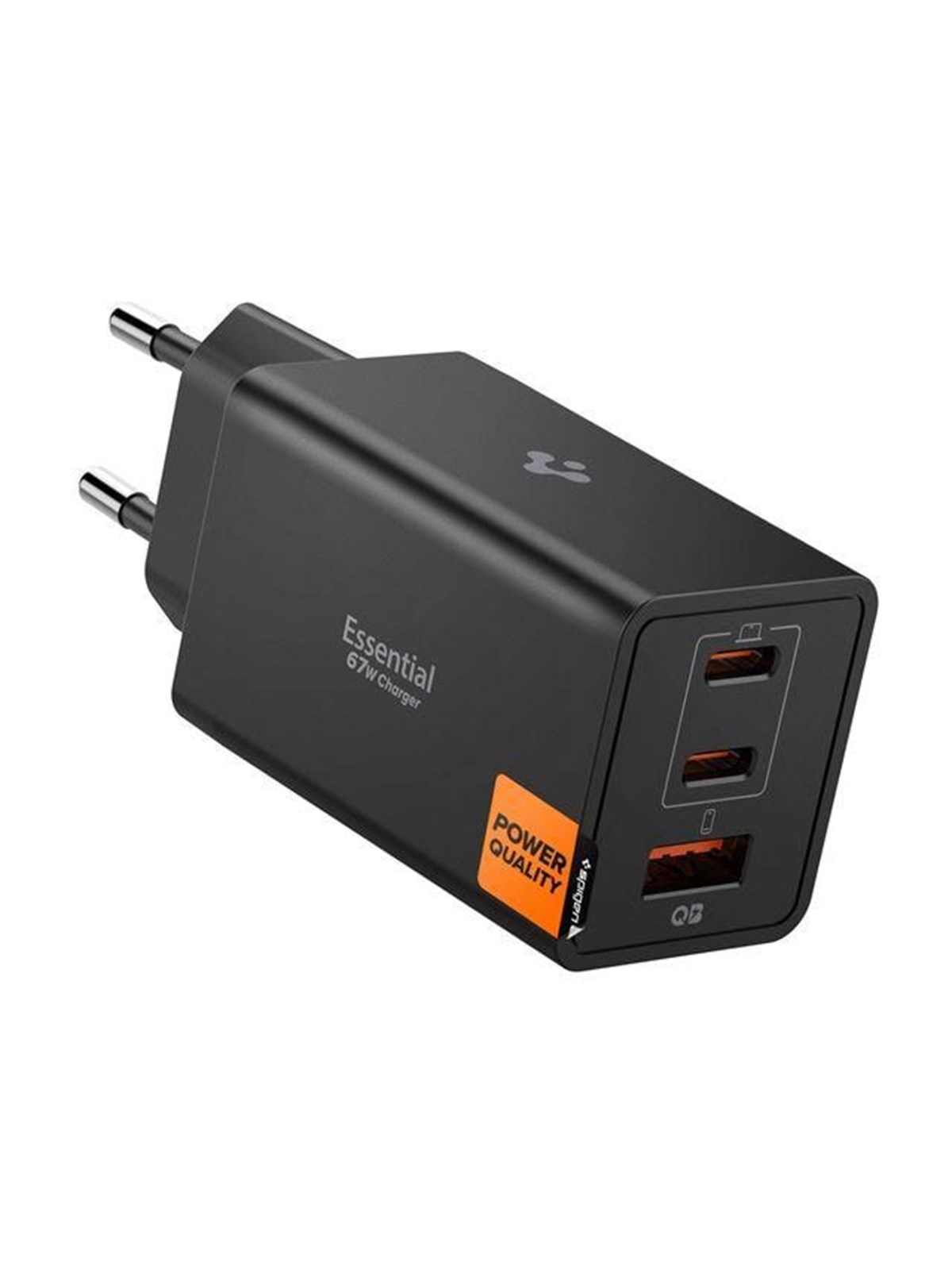 Spigen Essential 67W Wall Charger EE673EU - black, Mobil Oplader