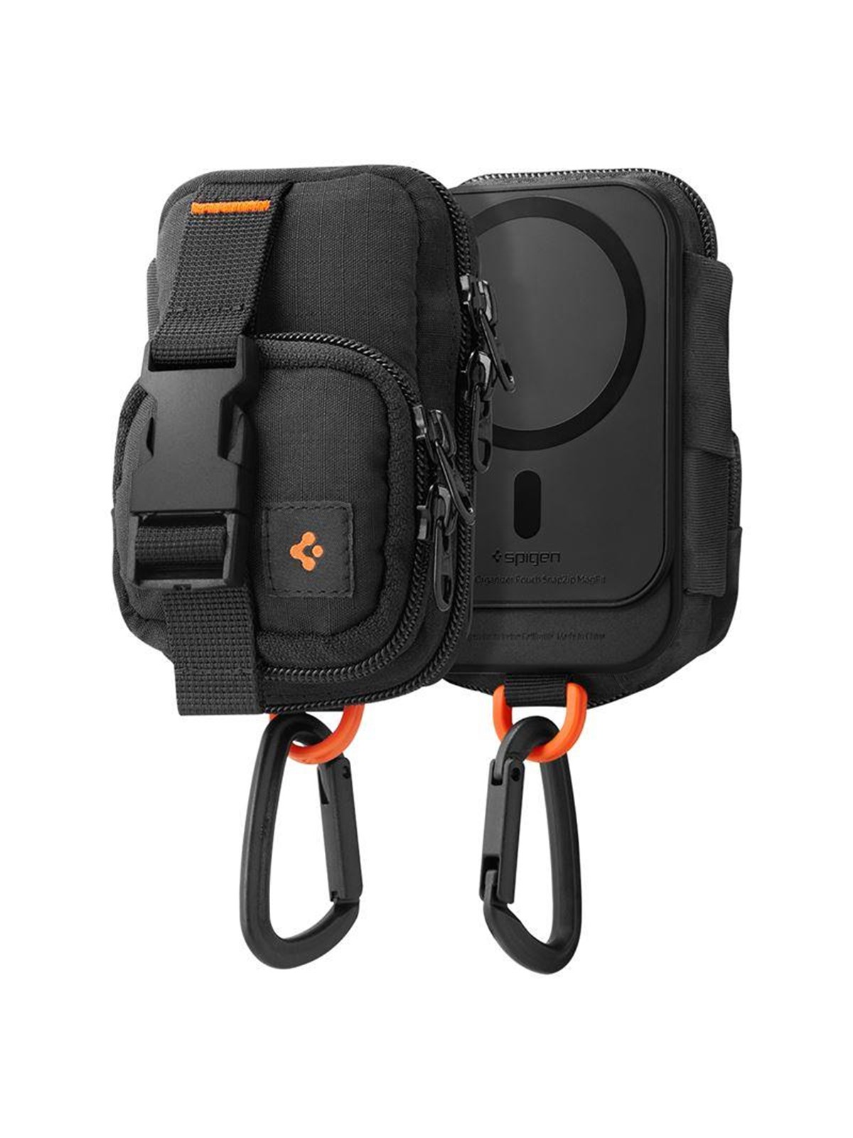 Spigen Portable Organizer Pouch SnapZip MagSafe - black, Mobil Tilbehør