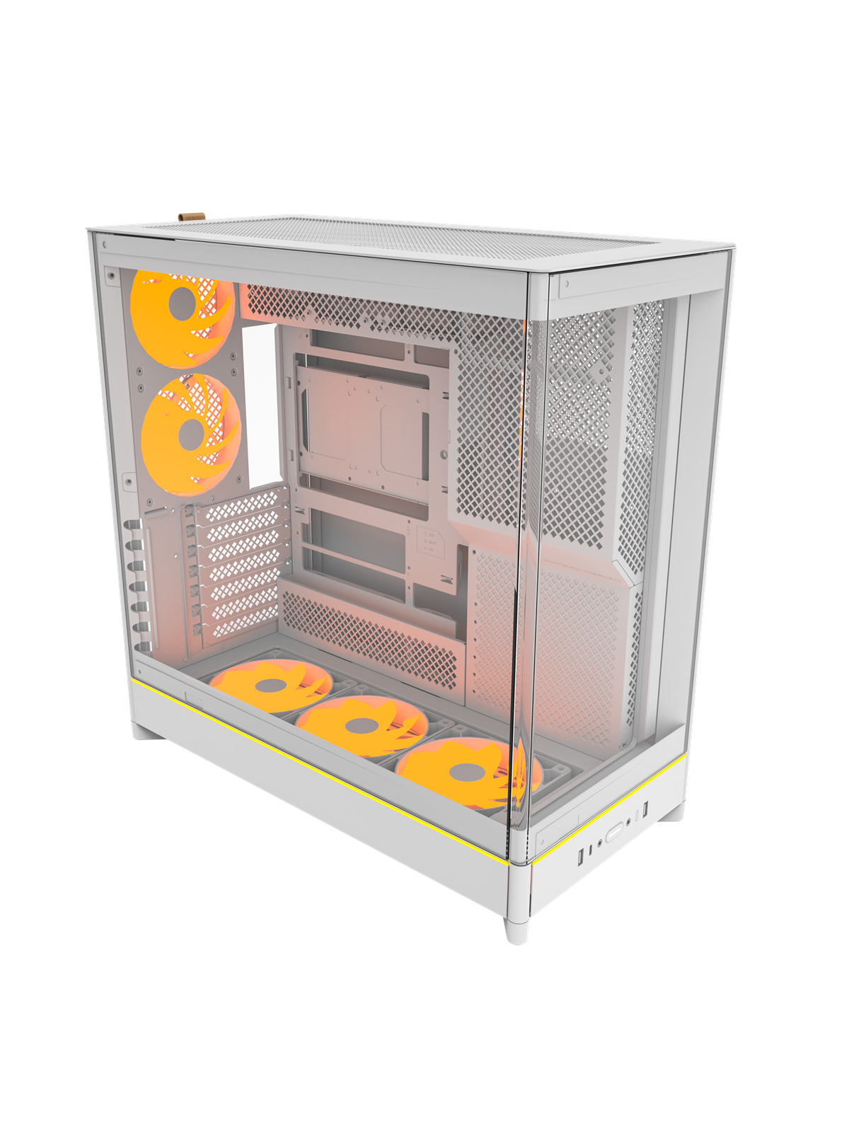 Montech HS02 PRO - Kabinet - Miditower - Hvid, Kabinet