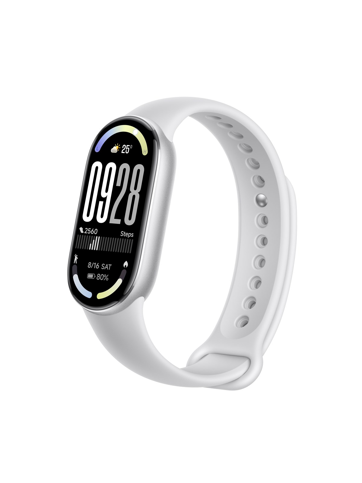 Xiaomi Smart Band 10 - Glacier Silver, Aktivitetsarmbaand