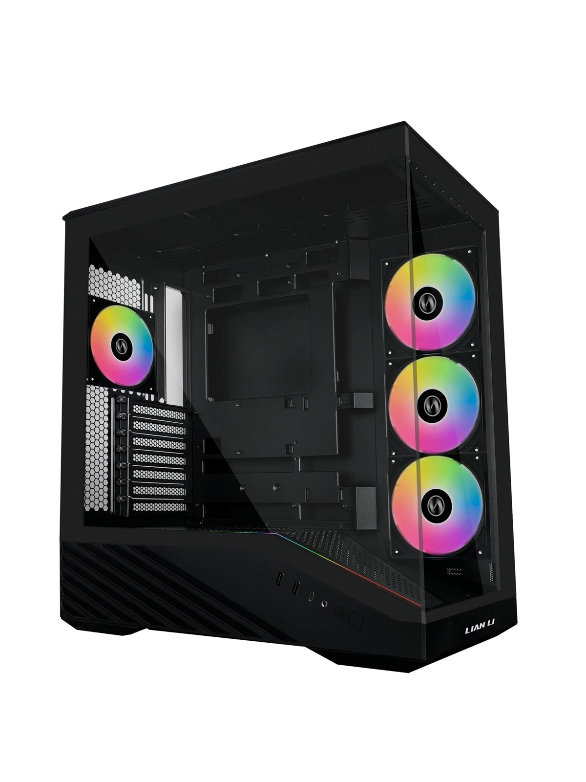Lian Li V100 Black (4x ARGB fans) - Kabinet - Miditower - Sort, Kabinet